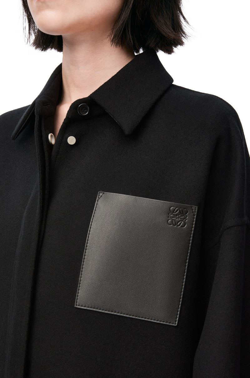 Loewe o1in1g0426 Overshirt in Black Size S / US 4 / IT 40 - 5 Thumbnail
