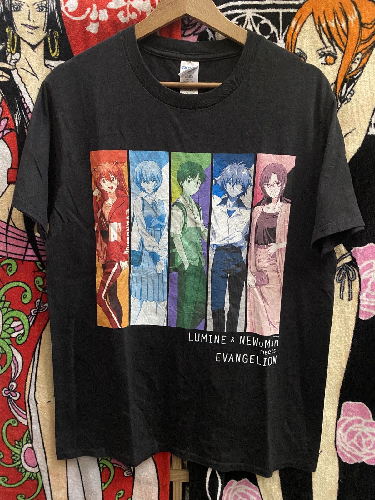 Anime VINTAGE EVANGELION OFFICIAL BLACK TEE Size US M / EU 48-50 / 2 - 1 Thumbnail