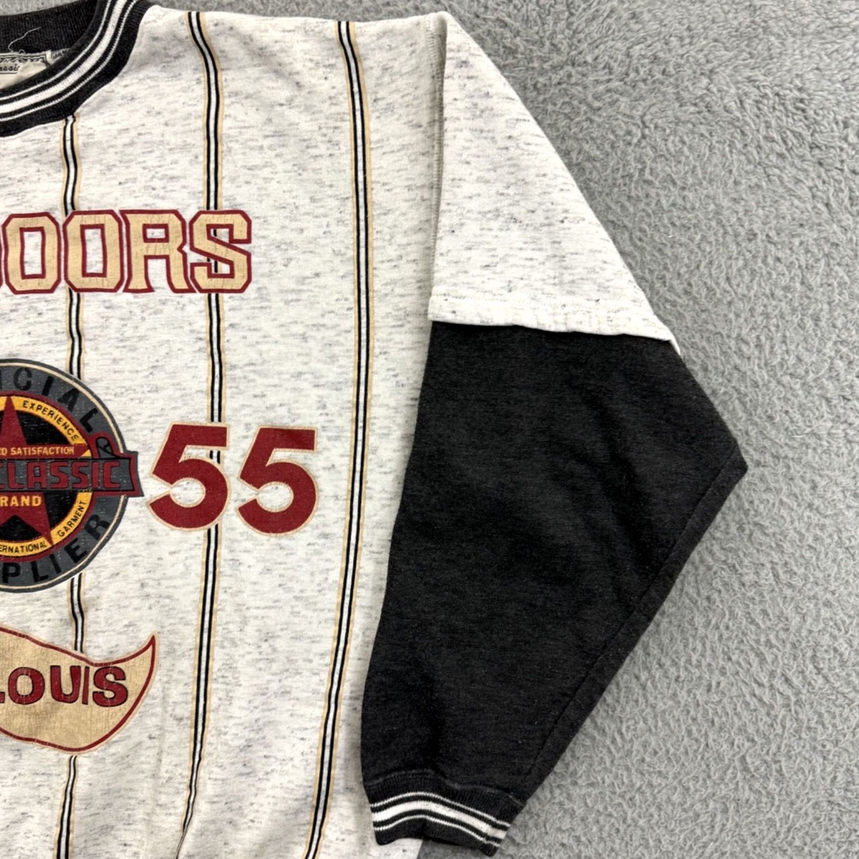 MLB VINTAGE Cosi Classics Sweatshirt Mens Large Baseball 90s St Louis MLB Pullover Gray Graphic Print Size US L / EU 52-54 / 3 - 5 Thumbnail