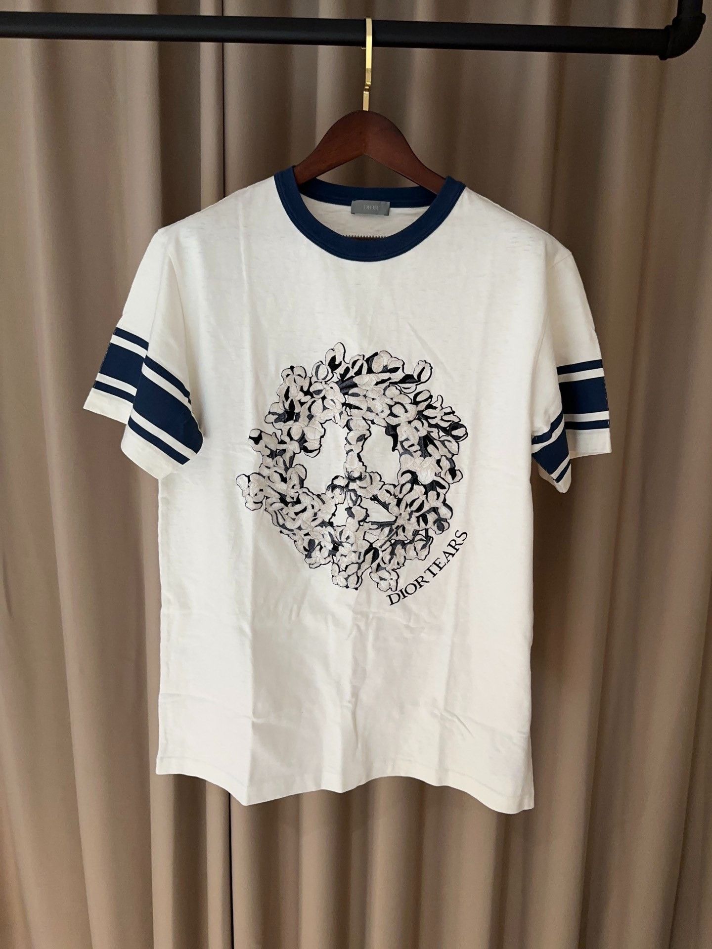 Dior Dior Tears Peace Sign Ringer T-Shirt Size US M / EU 48-50 / 2 - 1 Thumbnail