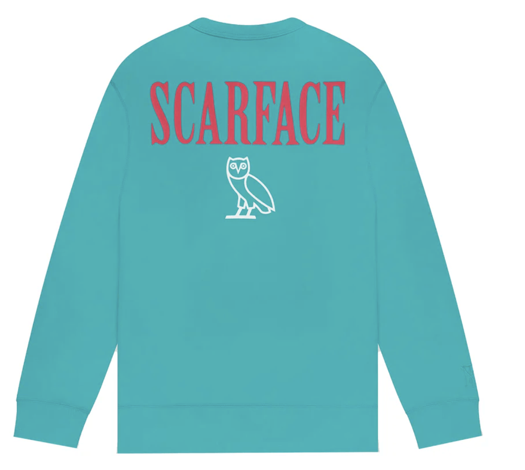 Drake OVO X SCARFACE BLUE CREWNECK Size US L / EU 52-54 / 3 - 6 Thumbnail