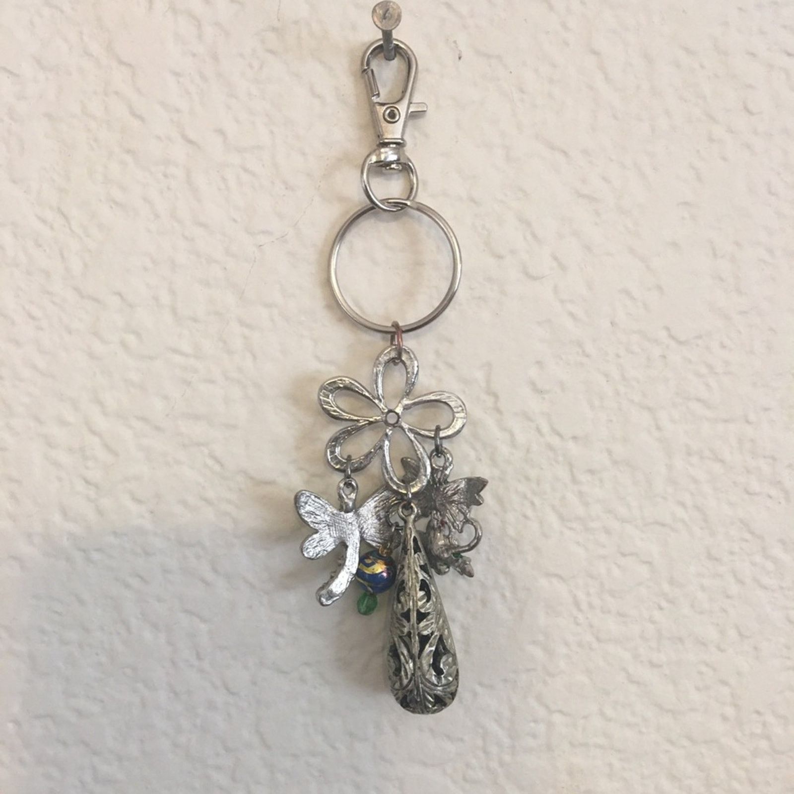 Vintage Vintage repurpose salvaged estate gem keychain Size ONE SIZE - 2 Thumbnail