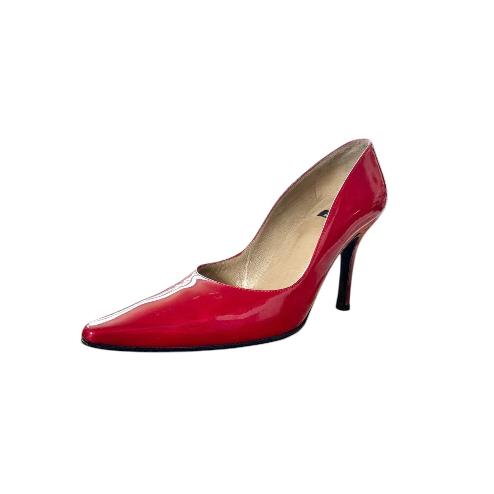 Stuart Weitzman WomenS Red Patent Leather Pumps Size 6.5 Shoes, Women's