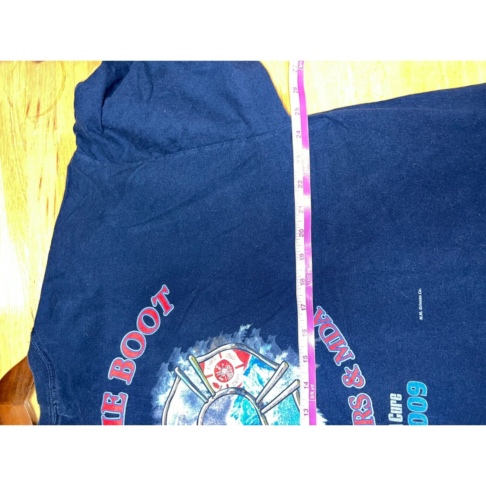 Gildan Fill The Boot Firefighter Shirt Fire Fighers & MDA Tee 2XL Size US XXL / EU 58 / 5 - 9 Thumbnail