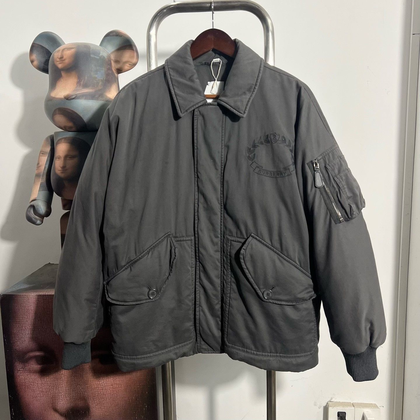 Burberry Burberry Down Gray Heavy Coat s Men Size US S / EU 44-46 / 1 - 1 Thumbnail