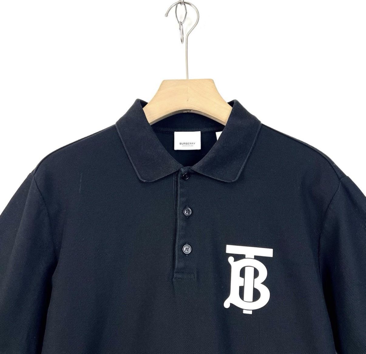 Burberry Burberry/Black TB Logo Print Short Sleeve Polo Shirt K12 Size US S / EU 44-46 / 1 - 3 Thumbnail