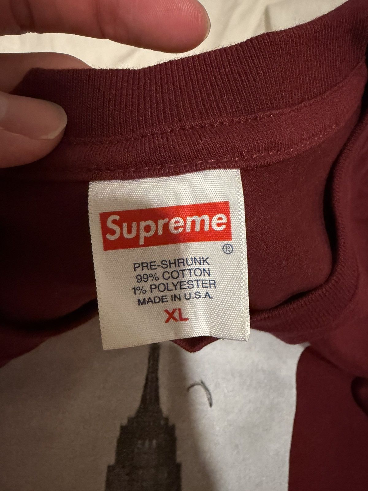 Supreme Supreme Mike Kelley Empire State Building Tee Size US XL / EU 56 / 4 - 2 Thumbnail