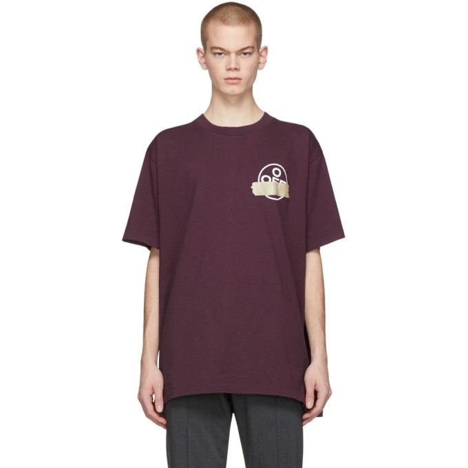 Off-White Purple Tape Arrows Logo Oversized T-Shirt Size US S / EU 44-46 / 1 - 3 Thumbnail