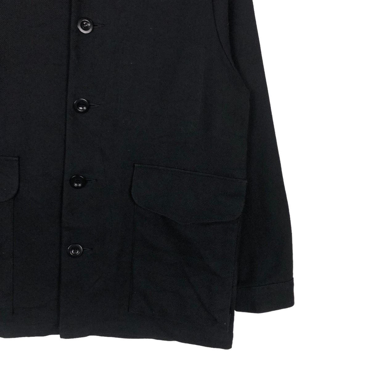 Issey Miyake 🔥Vintage Wool Button Jacket Bella Molnar 1984 Rich Black Size US M / EU 48-50 / 2 - 5 Thumbnail