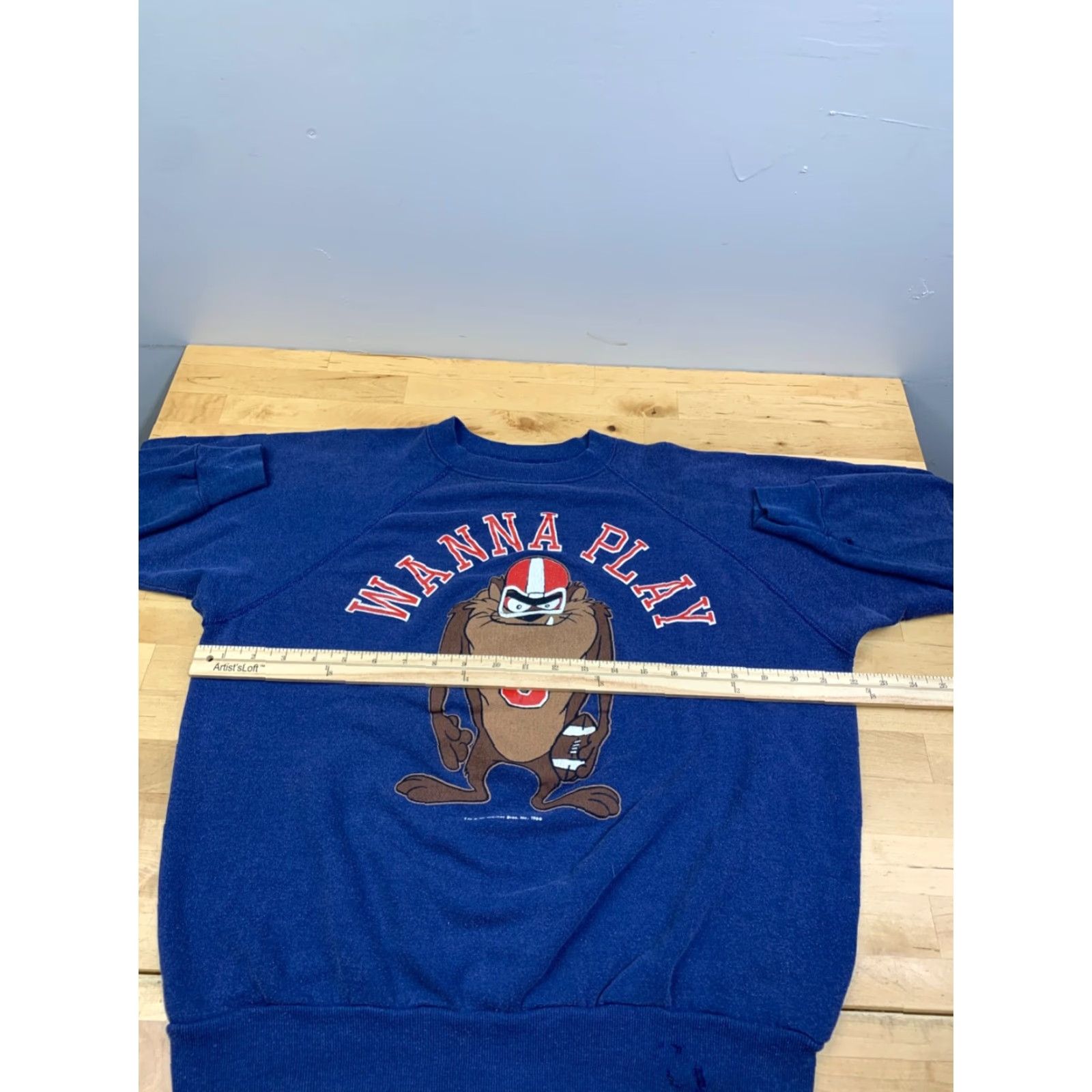 Vintage VINTAGE 1966 Utah Utes Sweatshirt Mens L Blue Football 60s Taz Warner Bros College University Sports Pullover Crewneck Size US L / EU 52-54 / 3 - 7 Thumbnail