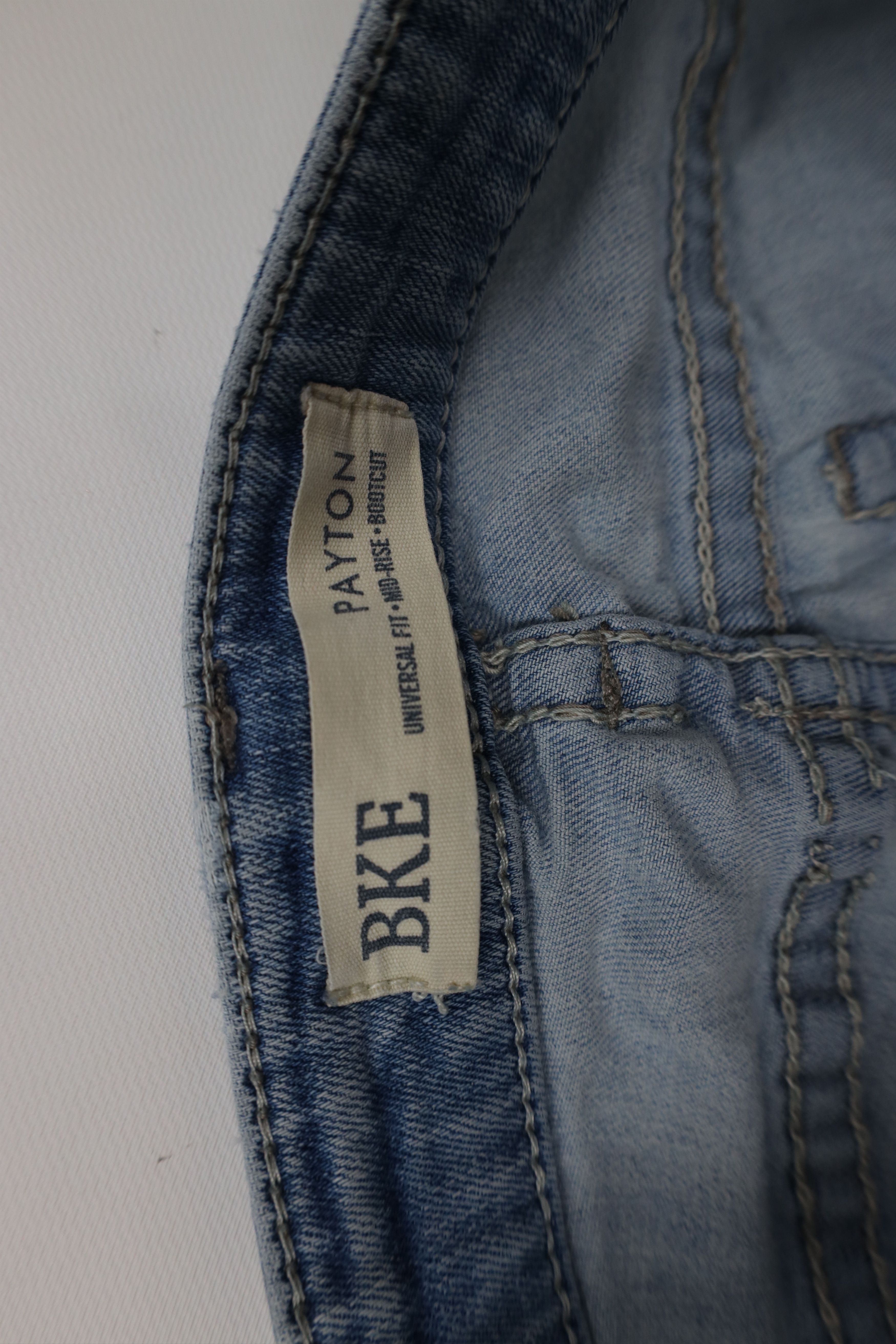 Vintage Buckle BKE Payton Stretch Mid Rise Boot Cut Denim Jeans Size 27" / US 4 / IT 40 - 10 Thumbnail