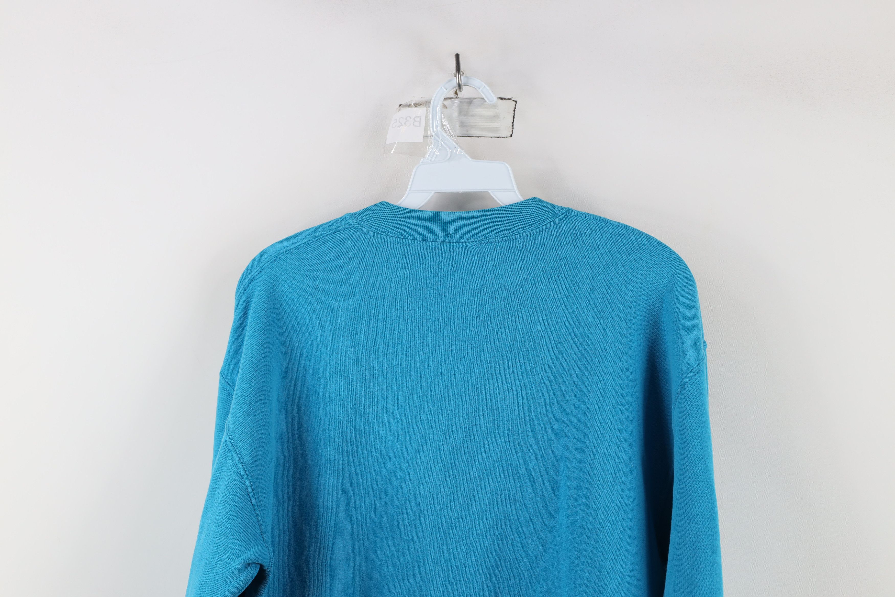 Vintage Vintage 90s Streetwear Crewneck Sweatshirt Electric Blue Size US M / EU 48-50 / 2 - 8 Thumbnail