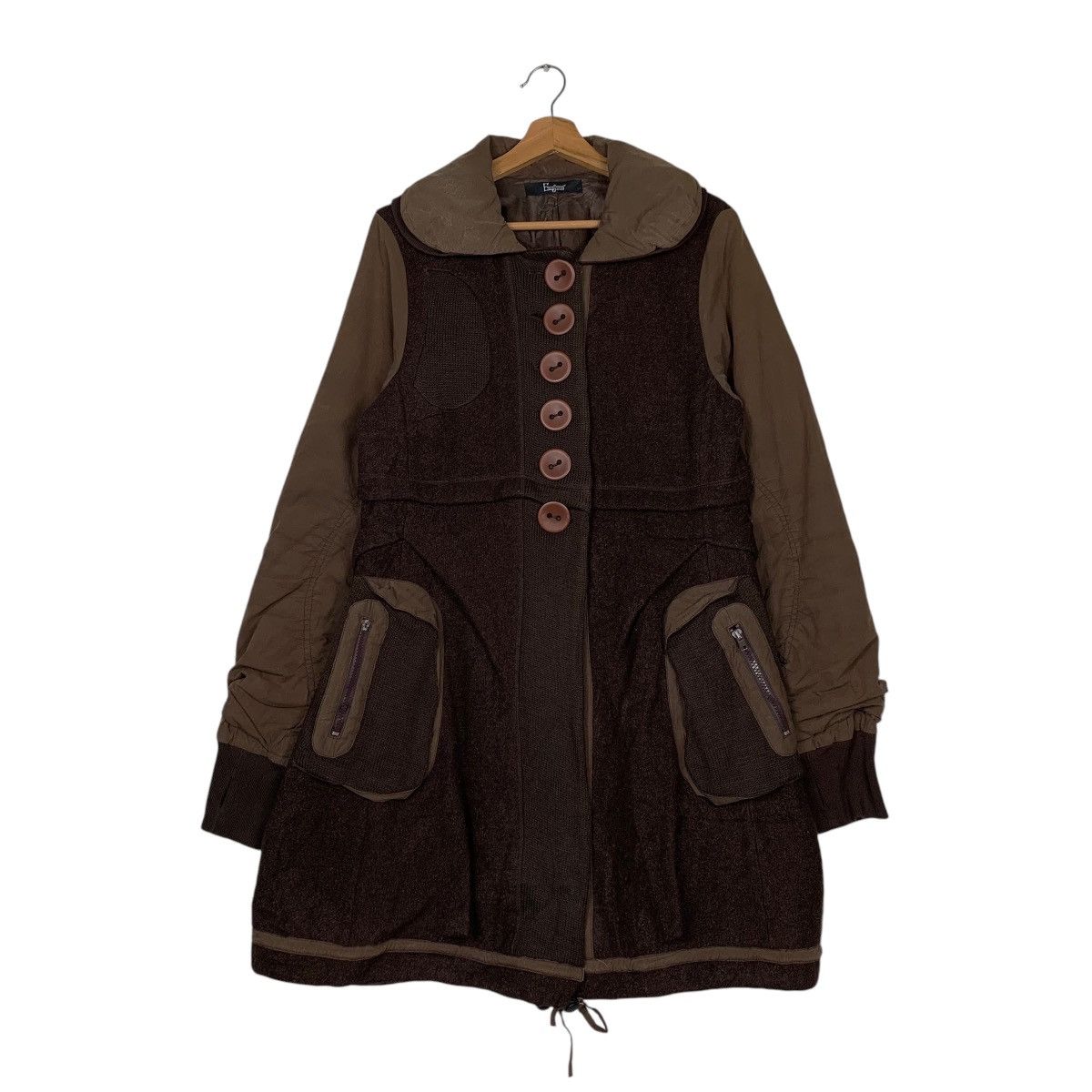 Japanese Brand Japanese Brand Esen Sotion Women Coat Jacket Size M / US 6-8 / IT 42-44 - 1 Thumbnail