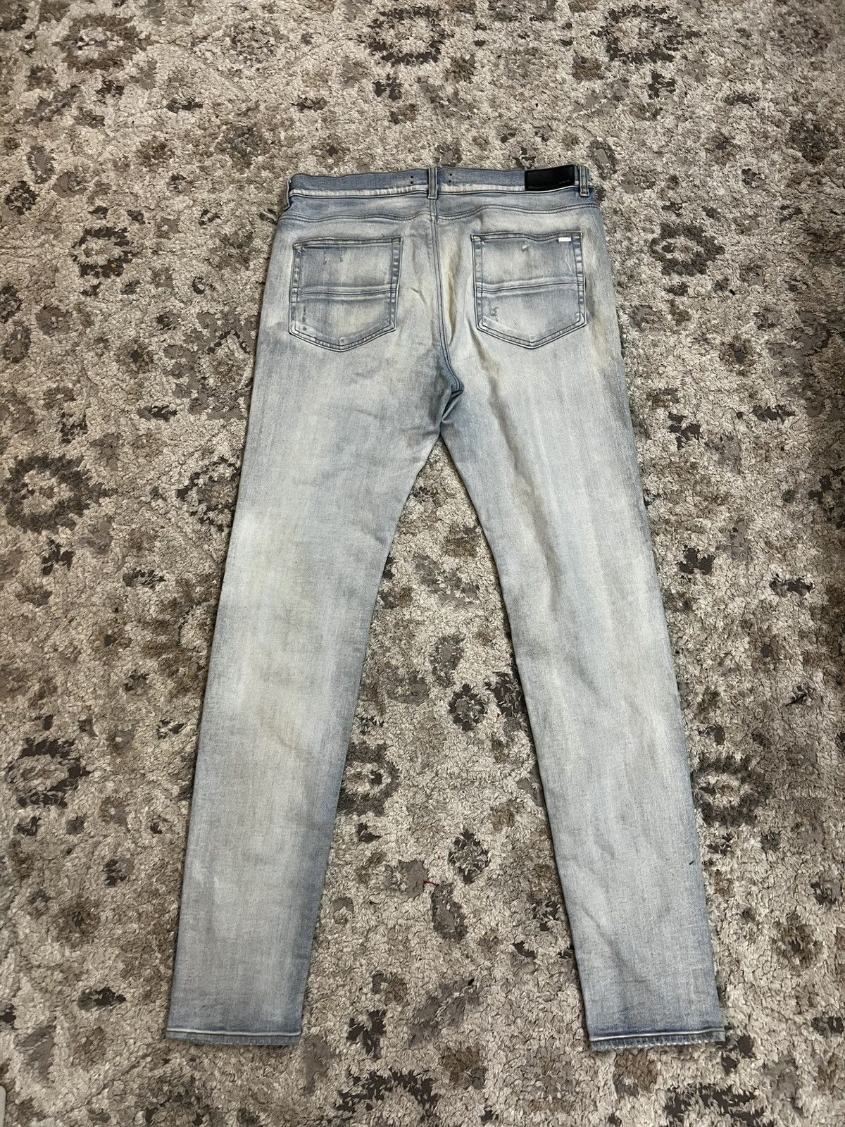 Amiri Amiri MX1 Blue Denim Jeans Black Bandana Patch-Size 38 Size US 38 / EU 54 - 7 Thumbnail