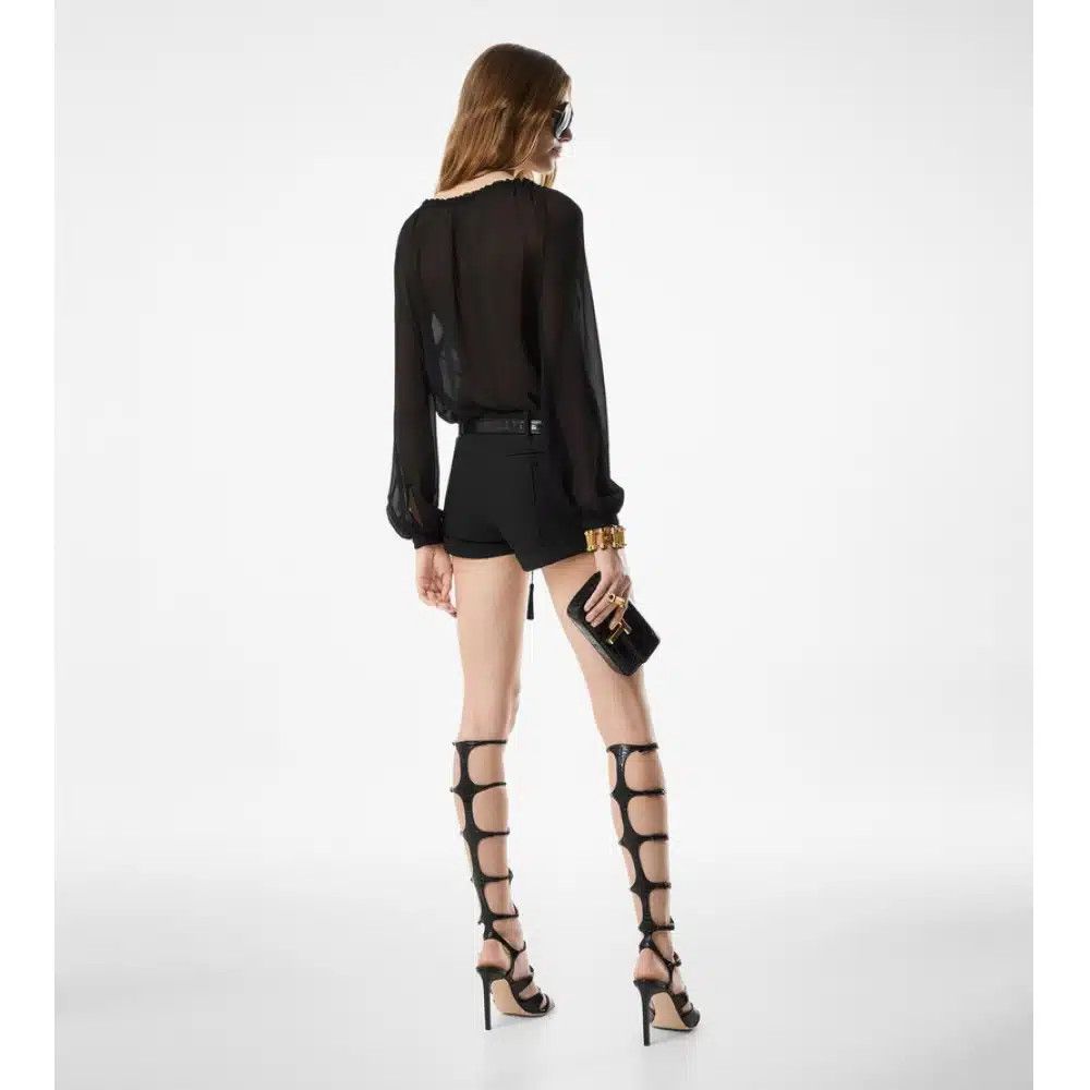 Tom Ford o1loc1c0526 W3588 Knee-High Sandals in Black Size US 6 / IT 36 - 5 Thumbnail