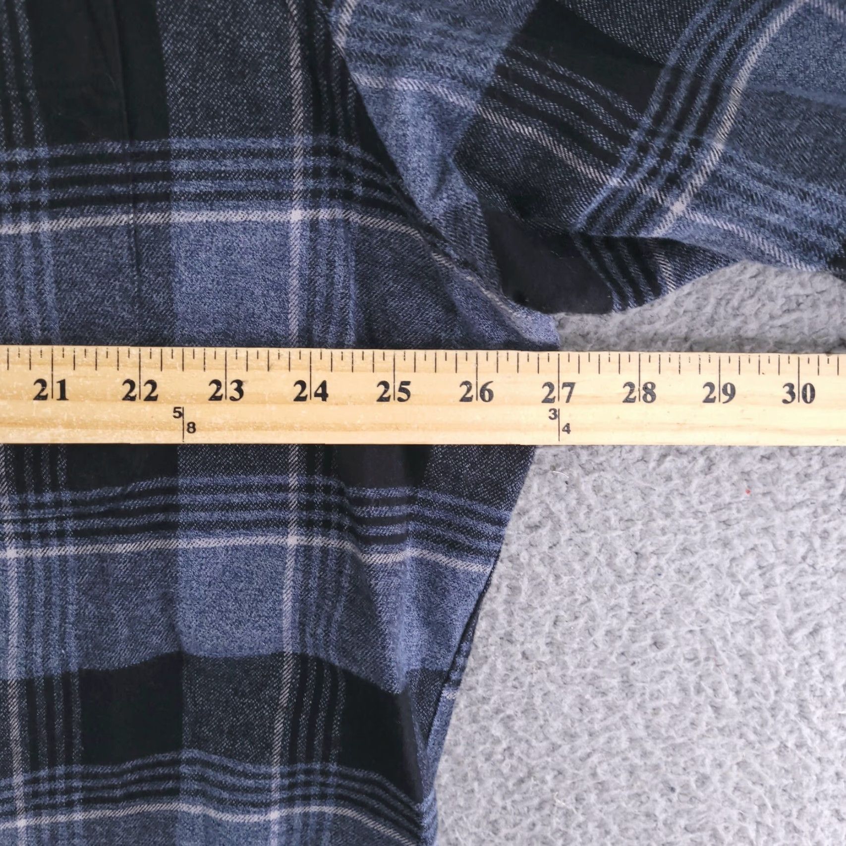 Vintage Dubinik Shirt Mens 2XL Flannel Gray Long Sleeve Button Check Cotton Custom Size US XXL / EU 58 / 5 - 5 Thumbnail