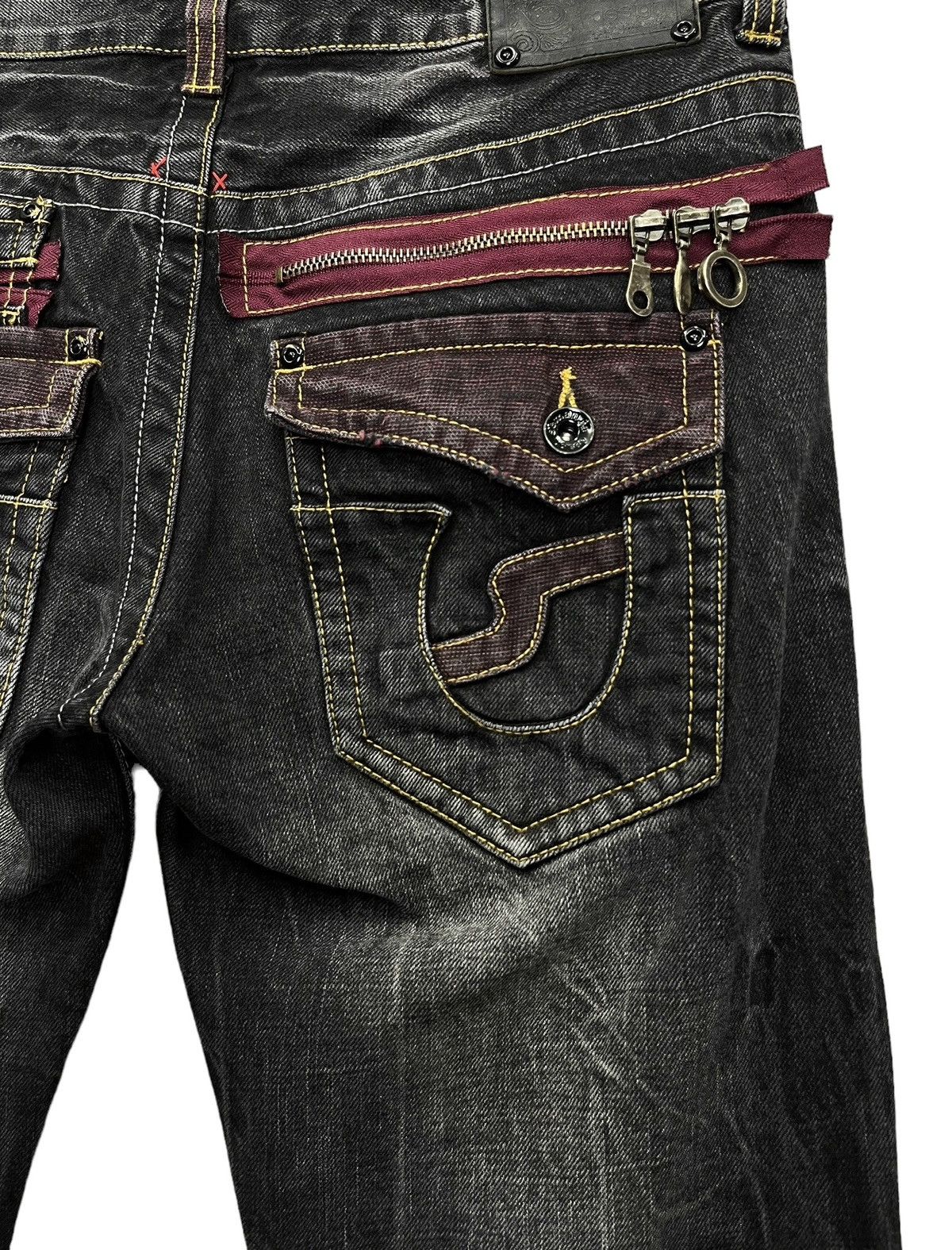 semanticdesign FYE🤘🏼SEMANTIC DESIGN Punk Multi Head Zipper Clawmark Flare Size US 30 / EU 46 - 7 Thumbnail