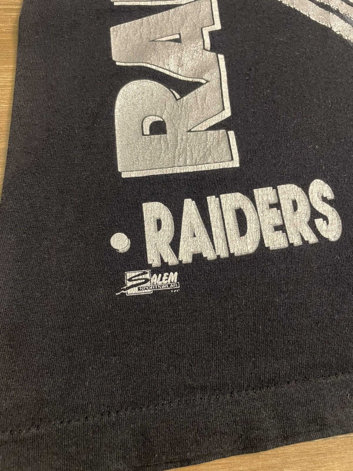 NFL × Vintage 90’s Raiders NFL Salem Overprint Tee Size US L / EU 52-54 / 3 - 6 Thumbnail