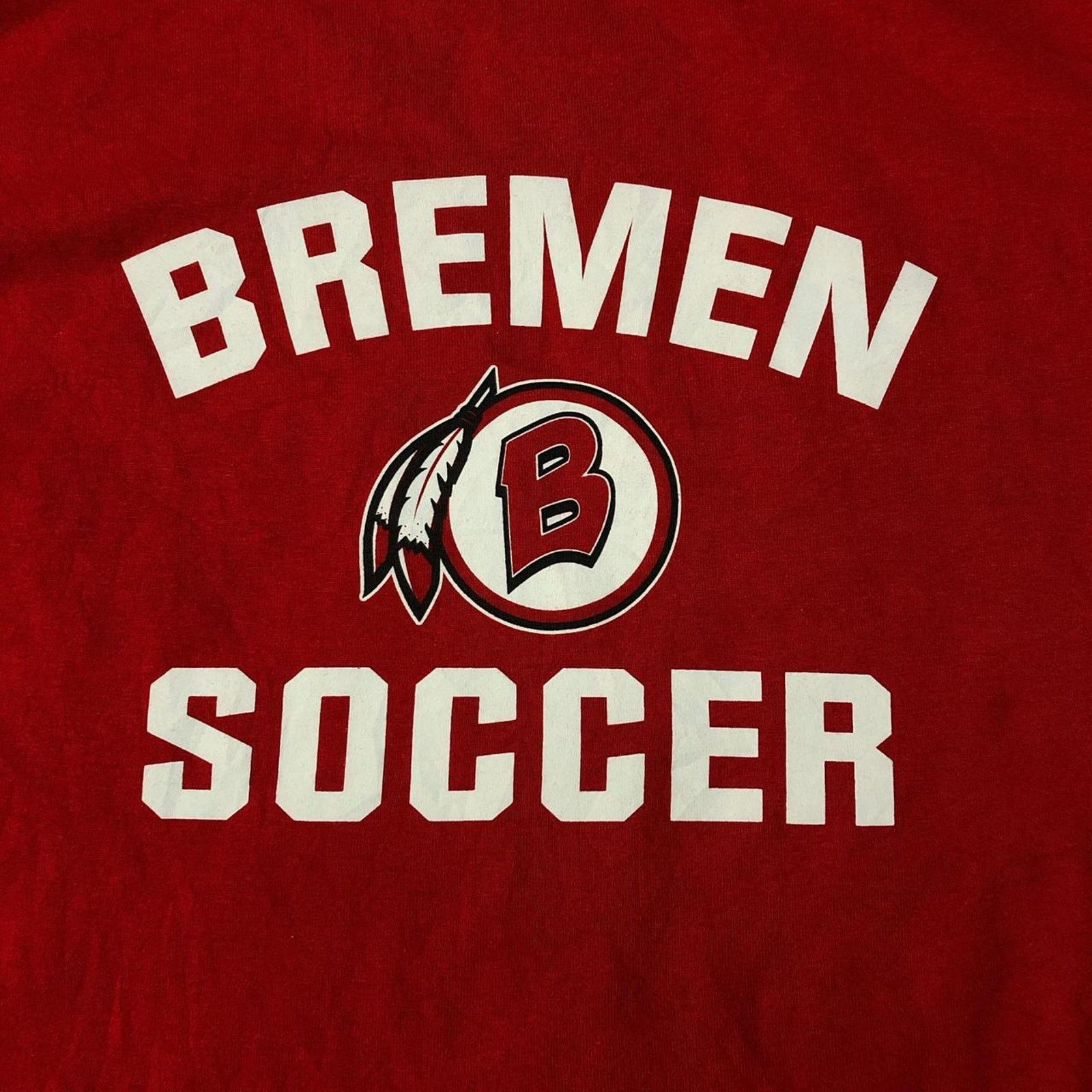 Gildan Men’s Red Bremen Soccer Graphic Tee Size US M / EU 48-50 / 2 - 3 Thumbnail