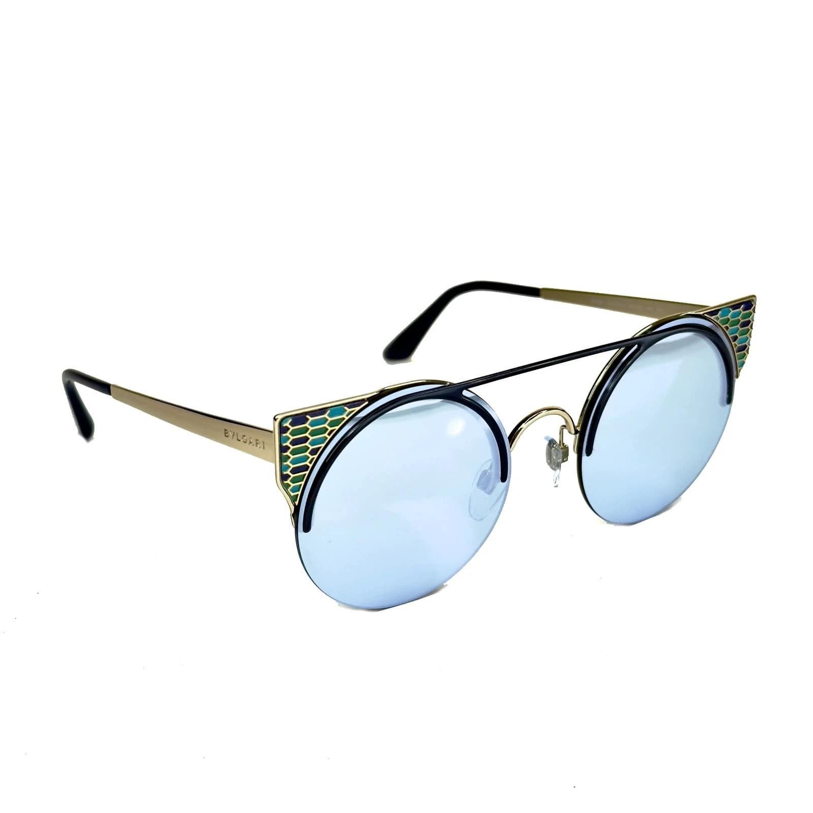 Bvlgari BVLGARI BV6088 SERPENTEYES 6088 Mirrored Round Sunglasses Size ONE SIZE - 10 Thumbnail