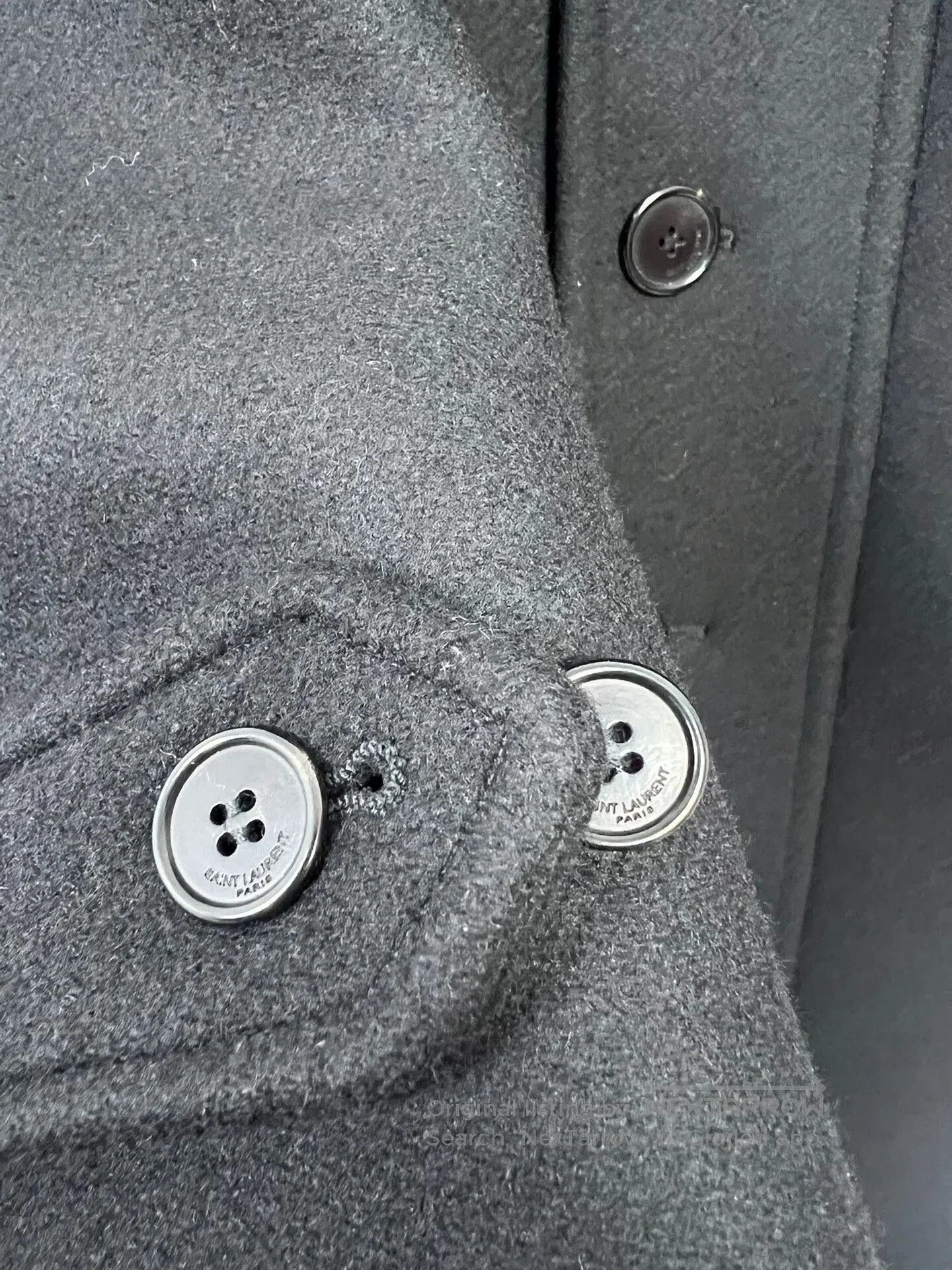 Saint Laurent Paris Saint Laurent Black Wool Coat. Size US M / EU 48-50 / 2 - 4 Thumbnail