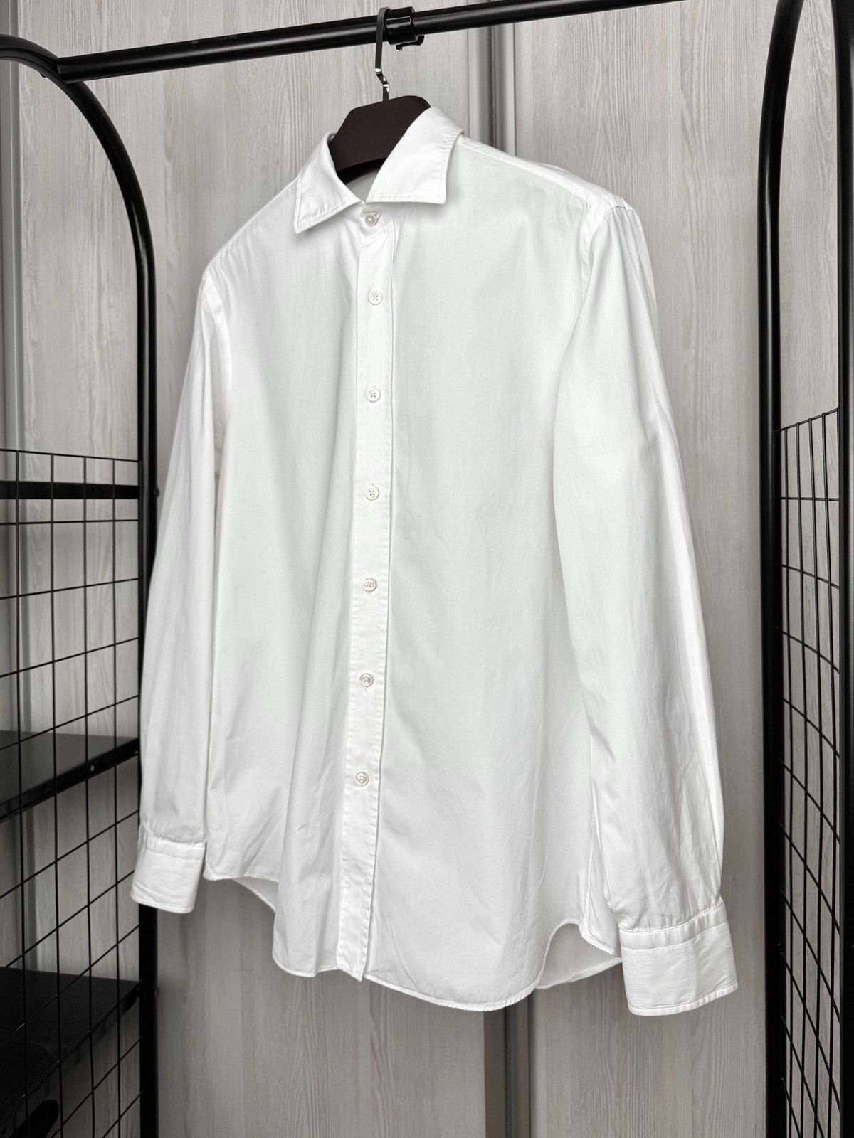 Salvatore Piccolo Salvatore Piccolo Napoli white cotton long sleeve shirt 16 Size US L / EU 52-54 / 3 - 5 Thumbnail
