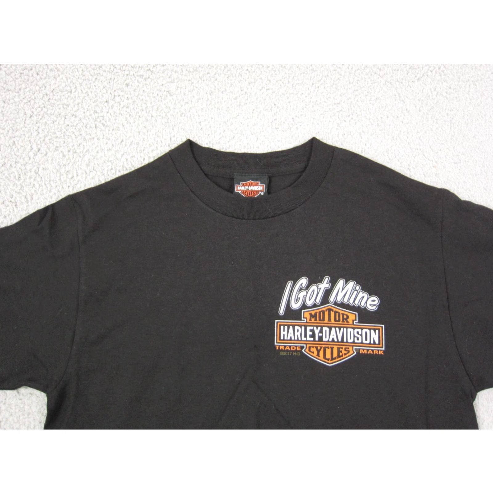 Harley Davidson Harley-Davidson Shirt Mens Small Black Logo Harley-Davidson T-Shirt Crew Neck Short Sleeve Regular Fit Men Size US S / EU 44-46 / 1 - 2 Thumbnail