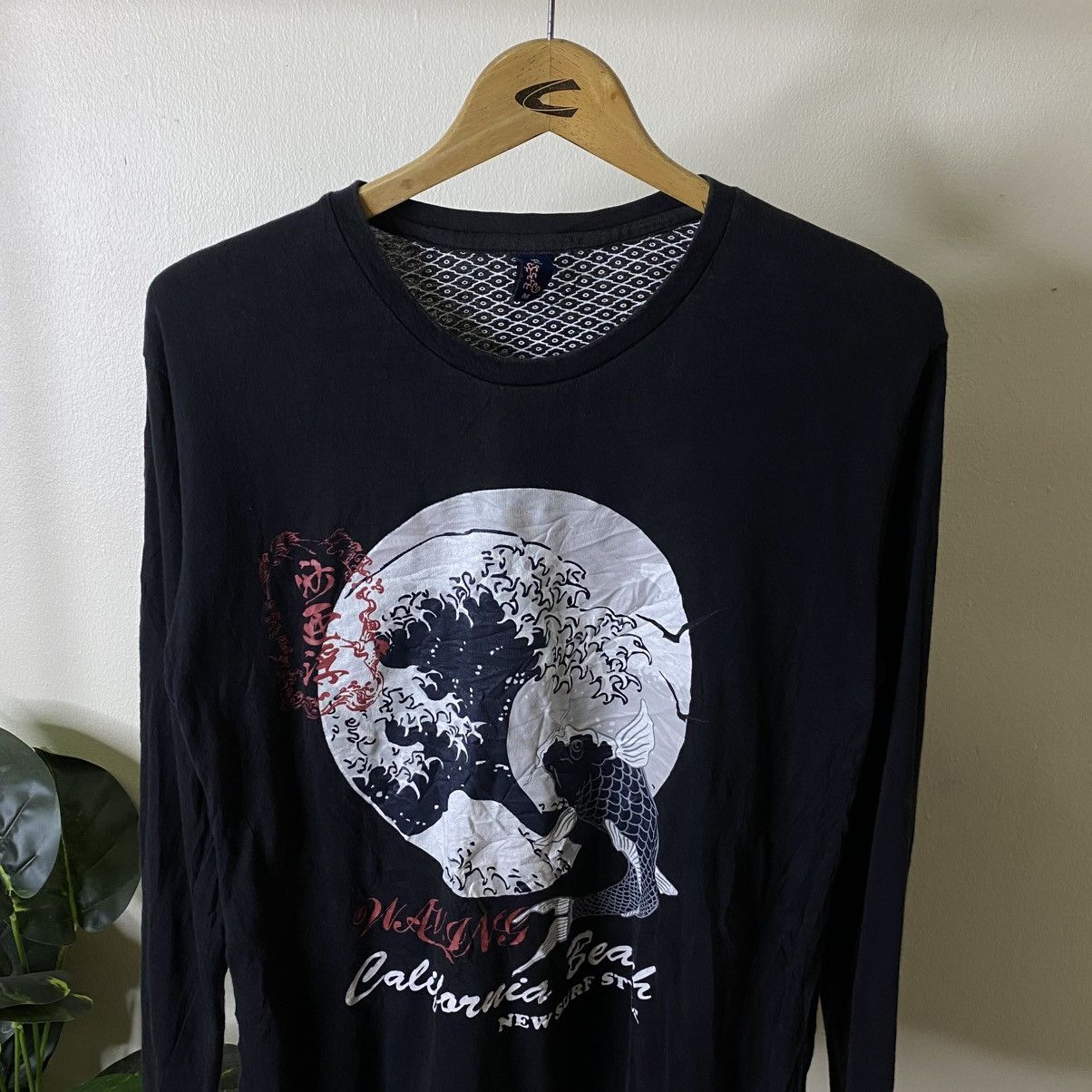 Vintage Y2K Surf Koi Fish Ed Hardy Karakuri Tamashii Style LS Size US M / EU 48-50 / 2 - 2 Thumbnail