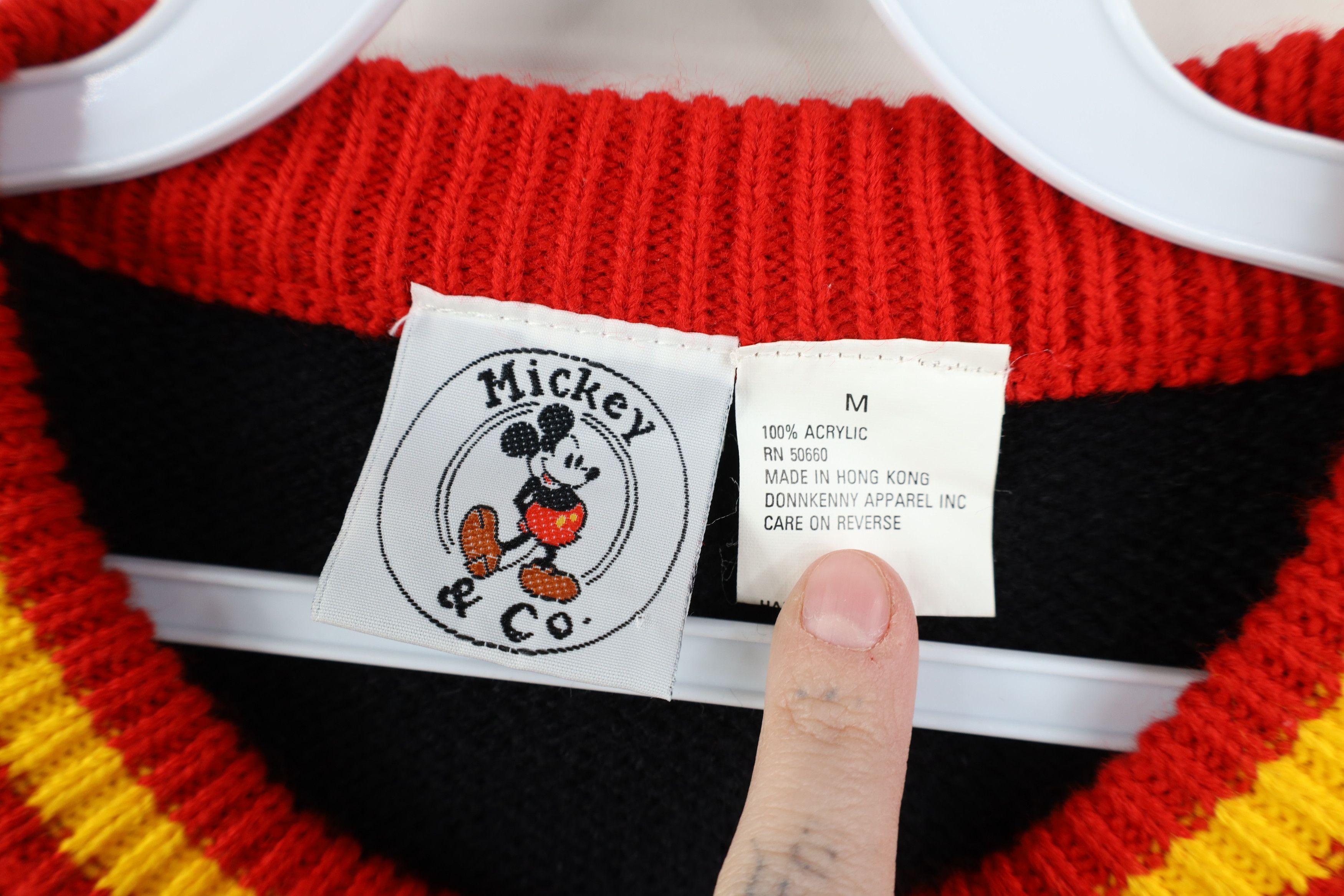 Disney Vintage 80s 90s Disney Mickey Mouse Jumbo Crewneck Sweater Size M / US 6-8 / IT 42-44 - 10 Thumbnail