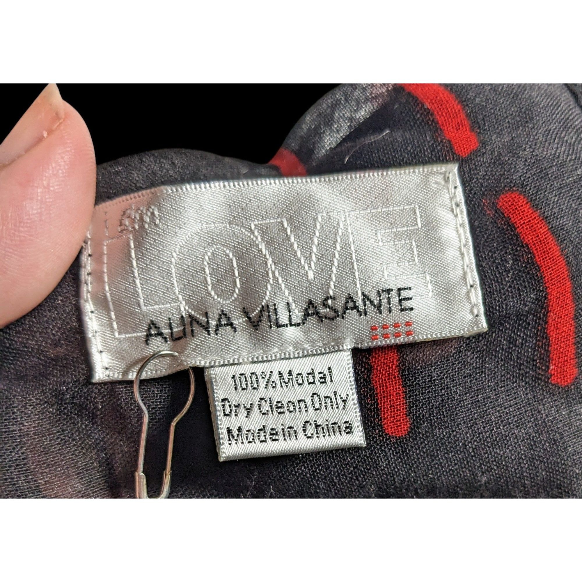 Other Alina Villasante I Am Love Black Semi Sheer Scarf/Shawl/Wrap Size ONE SIZE - 3 Thumbnail