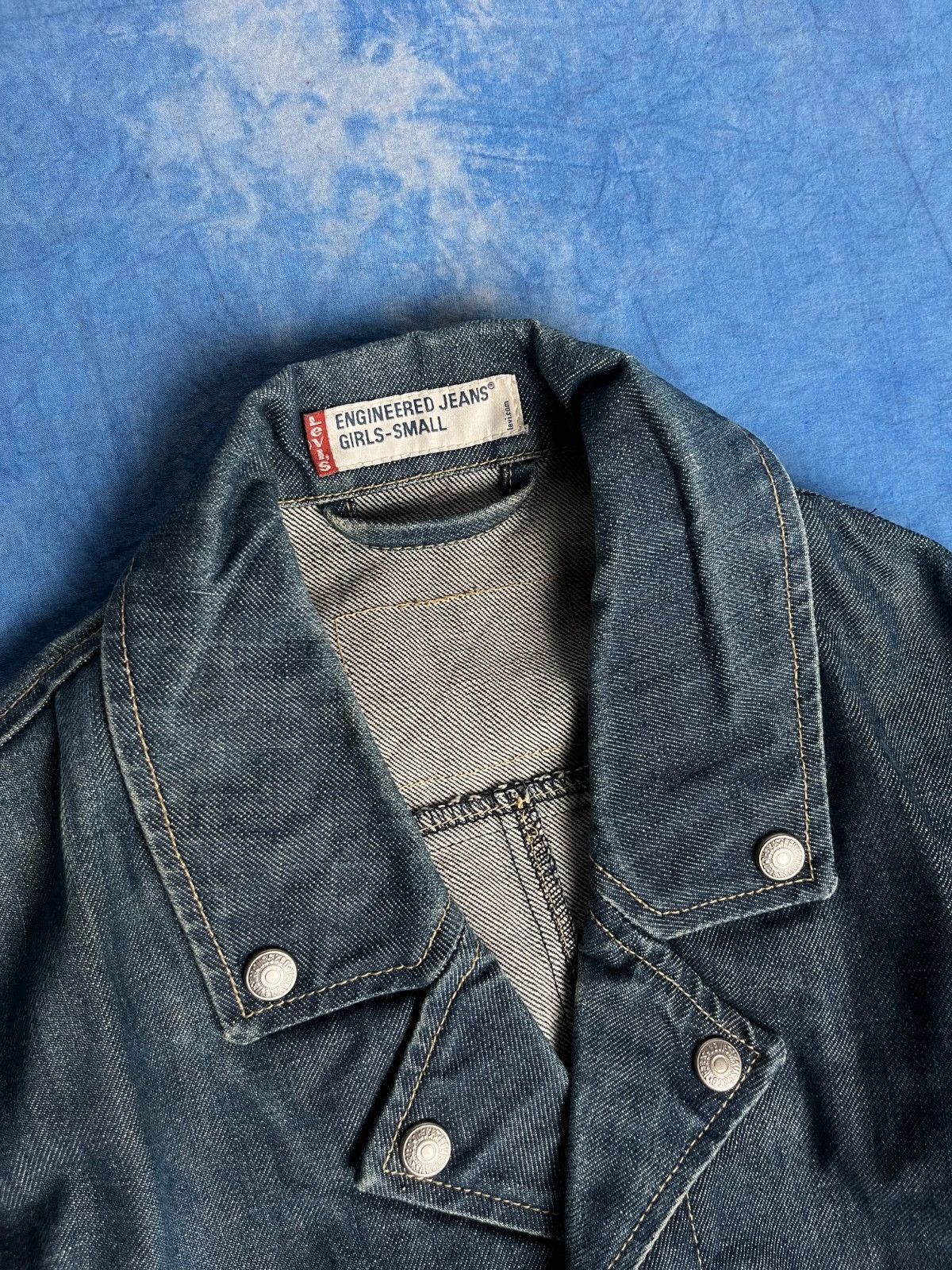 Levi's Vintage Clothing Vintage 00s Levi's Engineered Jeans Girls Denim Coat y2k Size S / US 4 / IT 40 - 3 Thumbnail