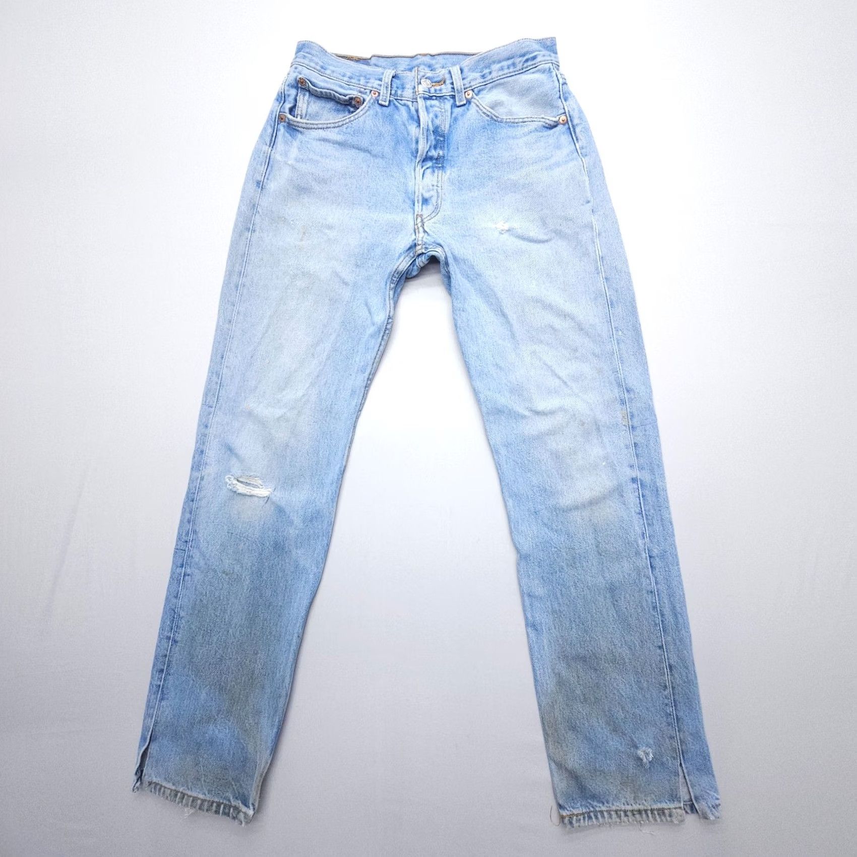 Levi's VTG Levi's 501 Jeans Mens 32 x 36 Button Fly Straight Denim Blue 90s USA 5-Pocket Regular Fit Size US 32 / EU 48 - 2 Thumbnail