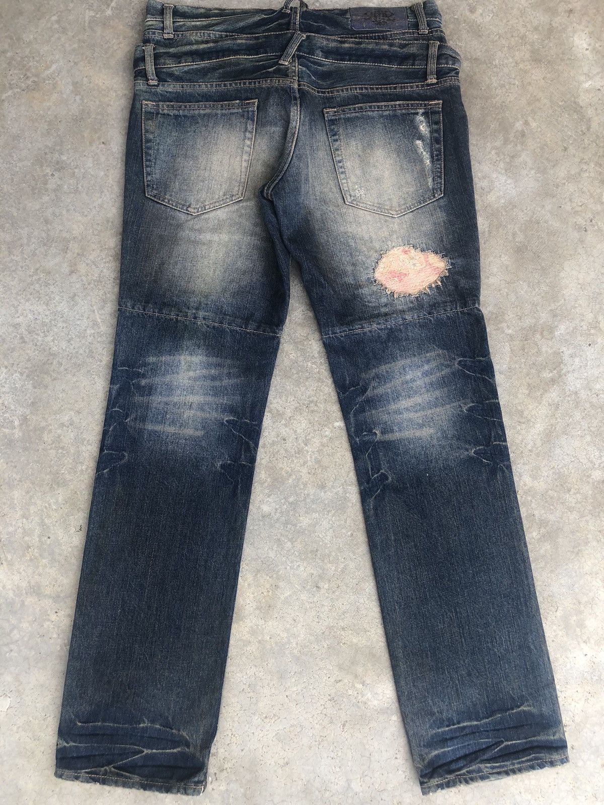 PPFM PPFM Double Waist Distressed Jeans Size US 32 / EU 48 - 2 Thumbnail