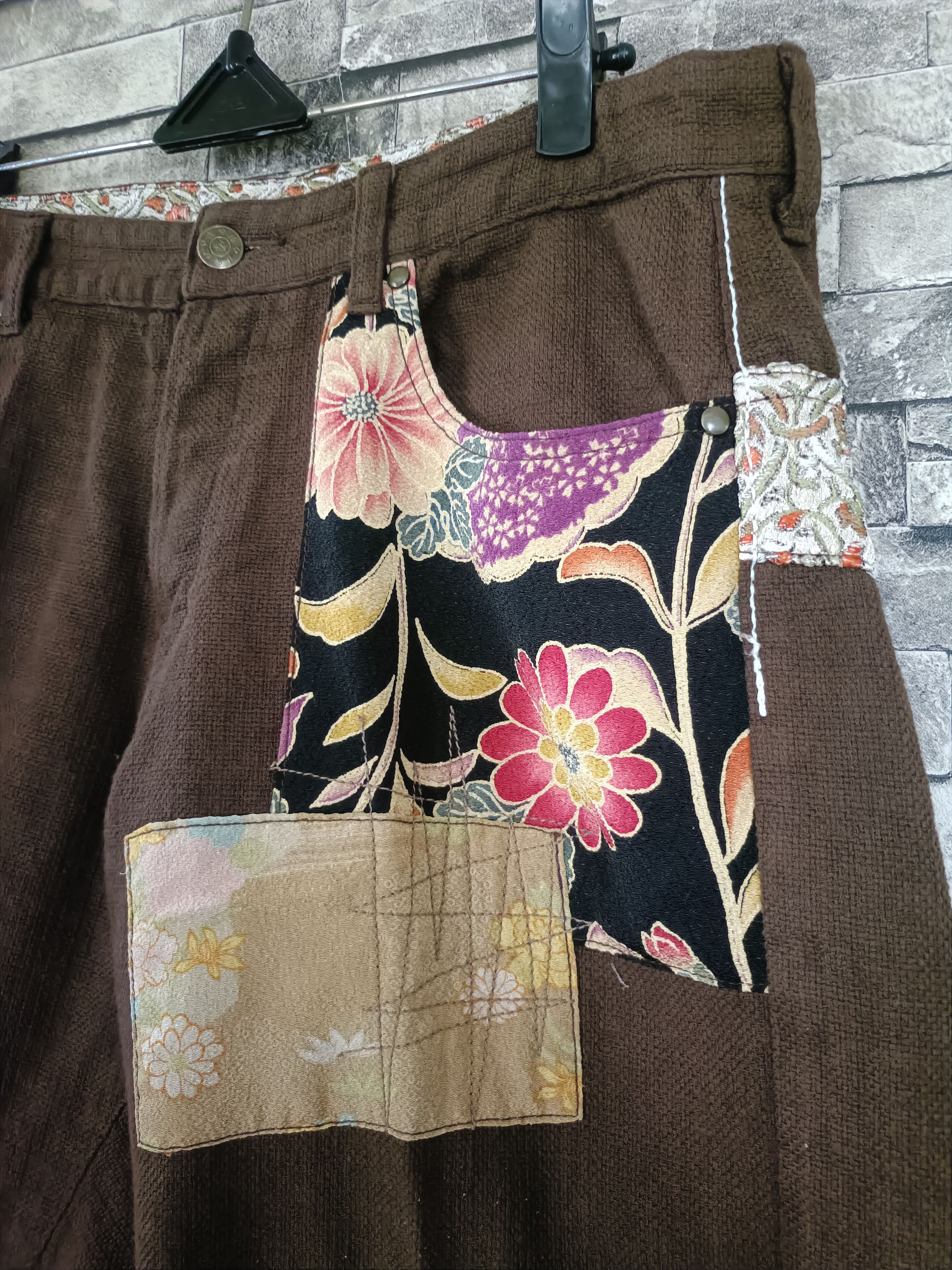 Japanese Brand Vintage gemstone japan art patches jorts pants Size US 34 / EU 50 - 2 Thumbnail