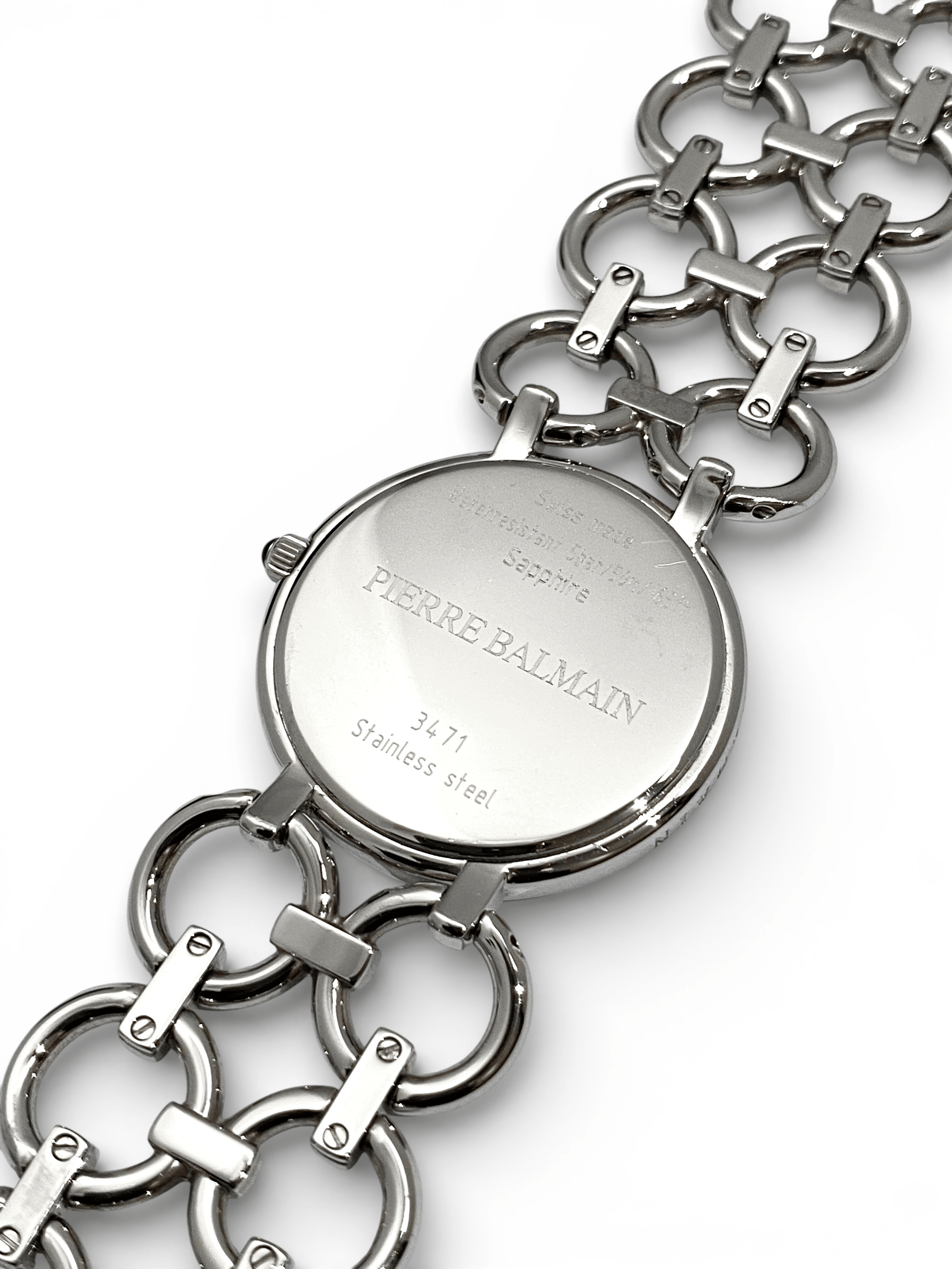 Balmain Balmain Logo Round Chain Strap Quartz Wrist Watch Y2K Size ONE SIZE - 14 Thumbnail