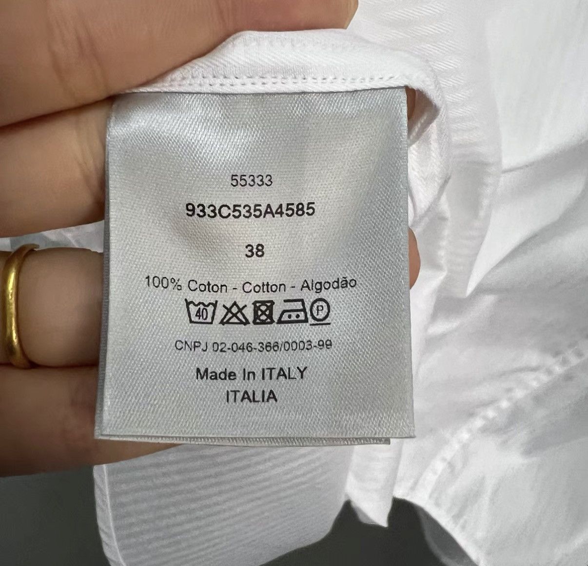Dior Dior White Striped Long Sleeve Shirt J41 Size XS / US 0-2 / IT 36-38 - 4 Thumbnail