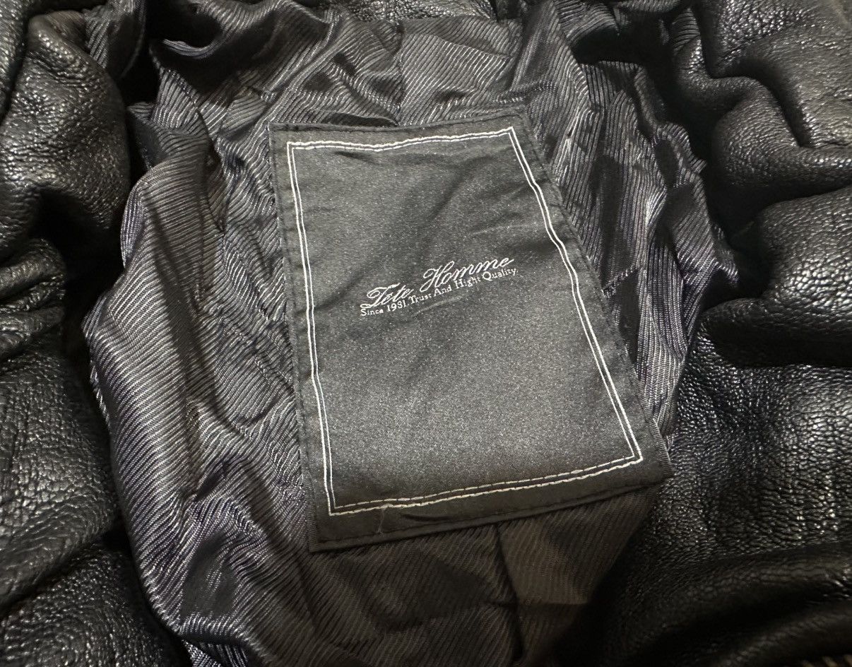 Tete Homme 🔥Y2K Archived Tete Homme Goat Leather Biker Jacket Goth Punk Size US XS / EU 42 / 0 - 9 Thumbnail