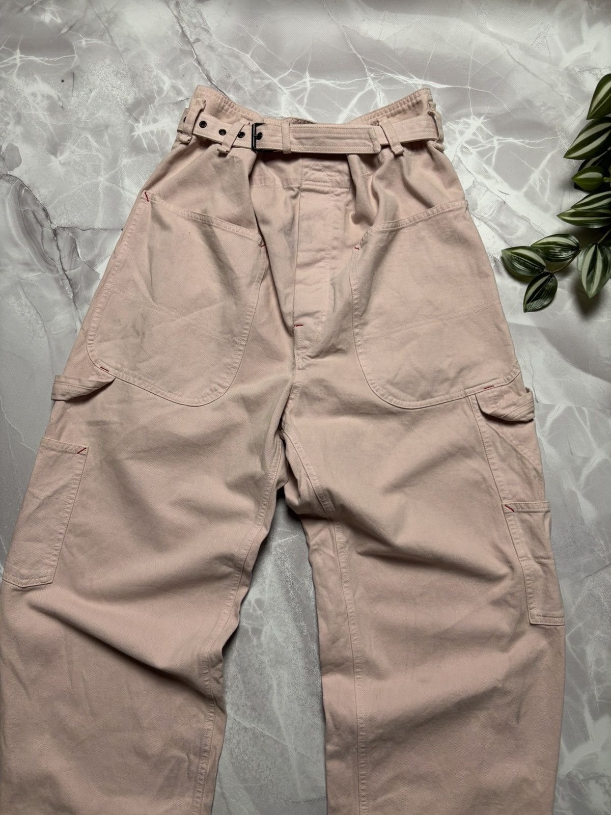 Designer × Isabel Marant Isabel Marant Denim Cargo Pants Pink Womens Size 34 Size 34" / US 12 / IT 48 - 2 Thumbnail