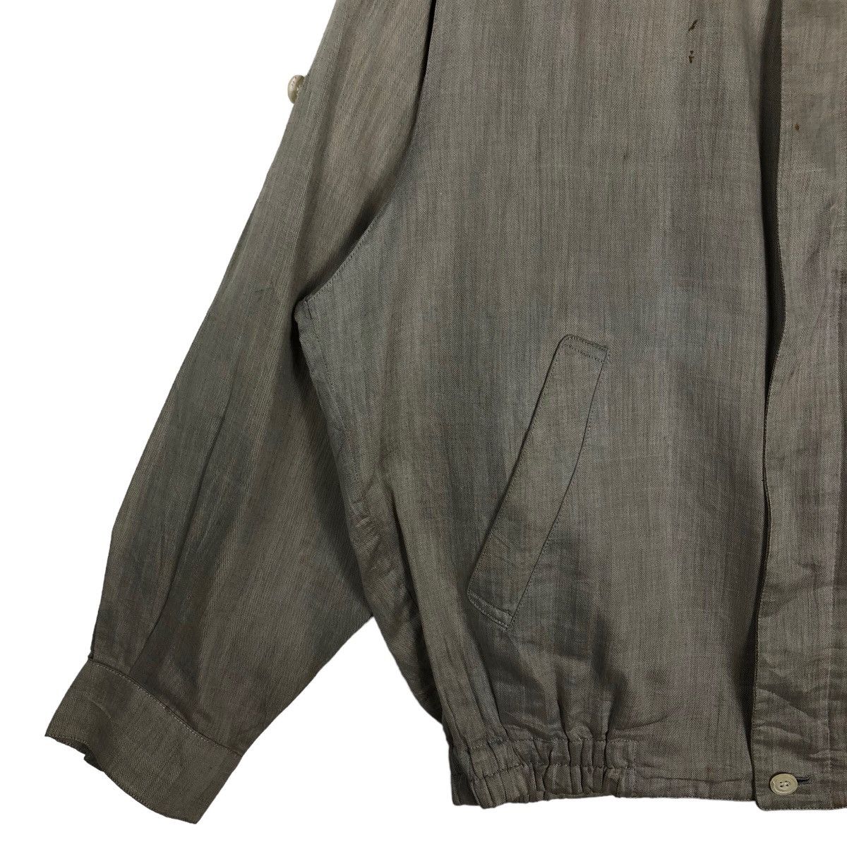 Burberry 🔥Vintage Fly Bomber Jacket Burberrys Herringbone Size US L / EU 52-54 / 3 - 3 Thumbnail