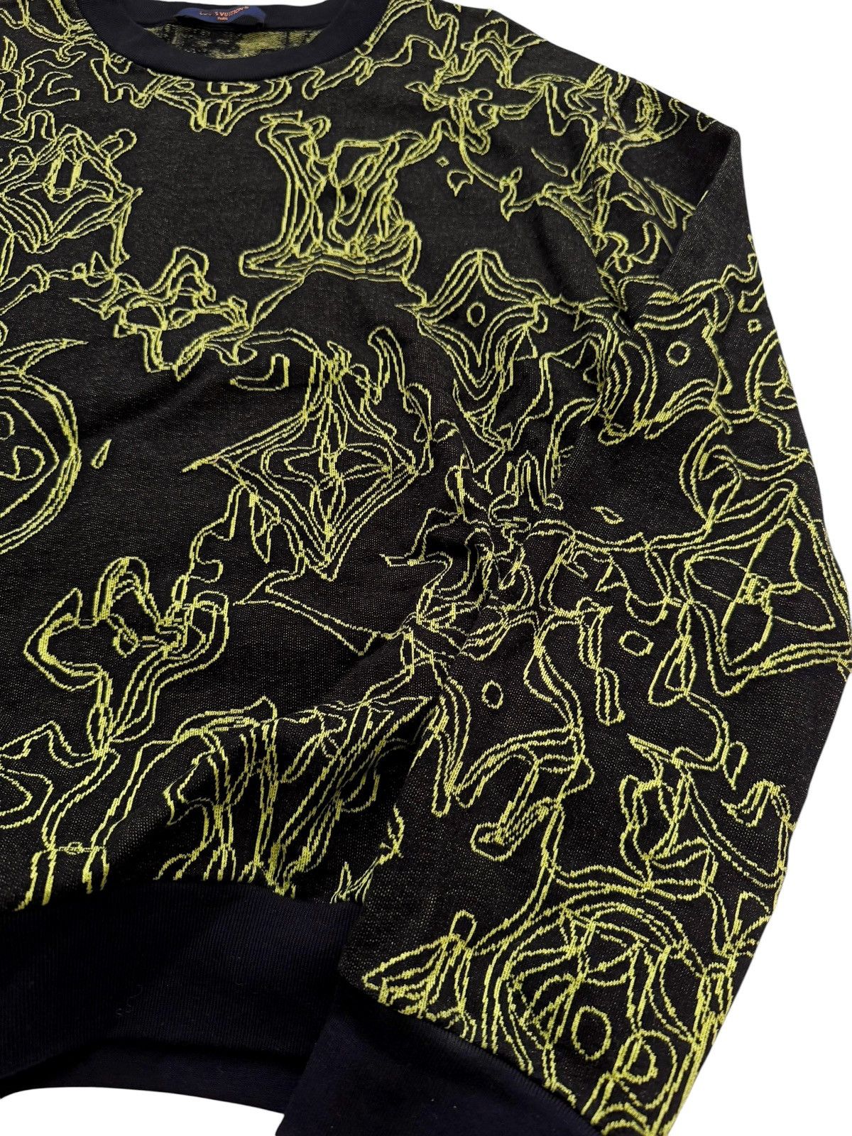 Louis Vuitton Wavy Monogram Intarsia Knit Sweater Size US XXL / EU 58 / 5 - 3 Thumbnail