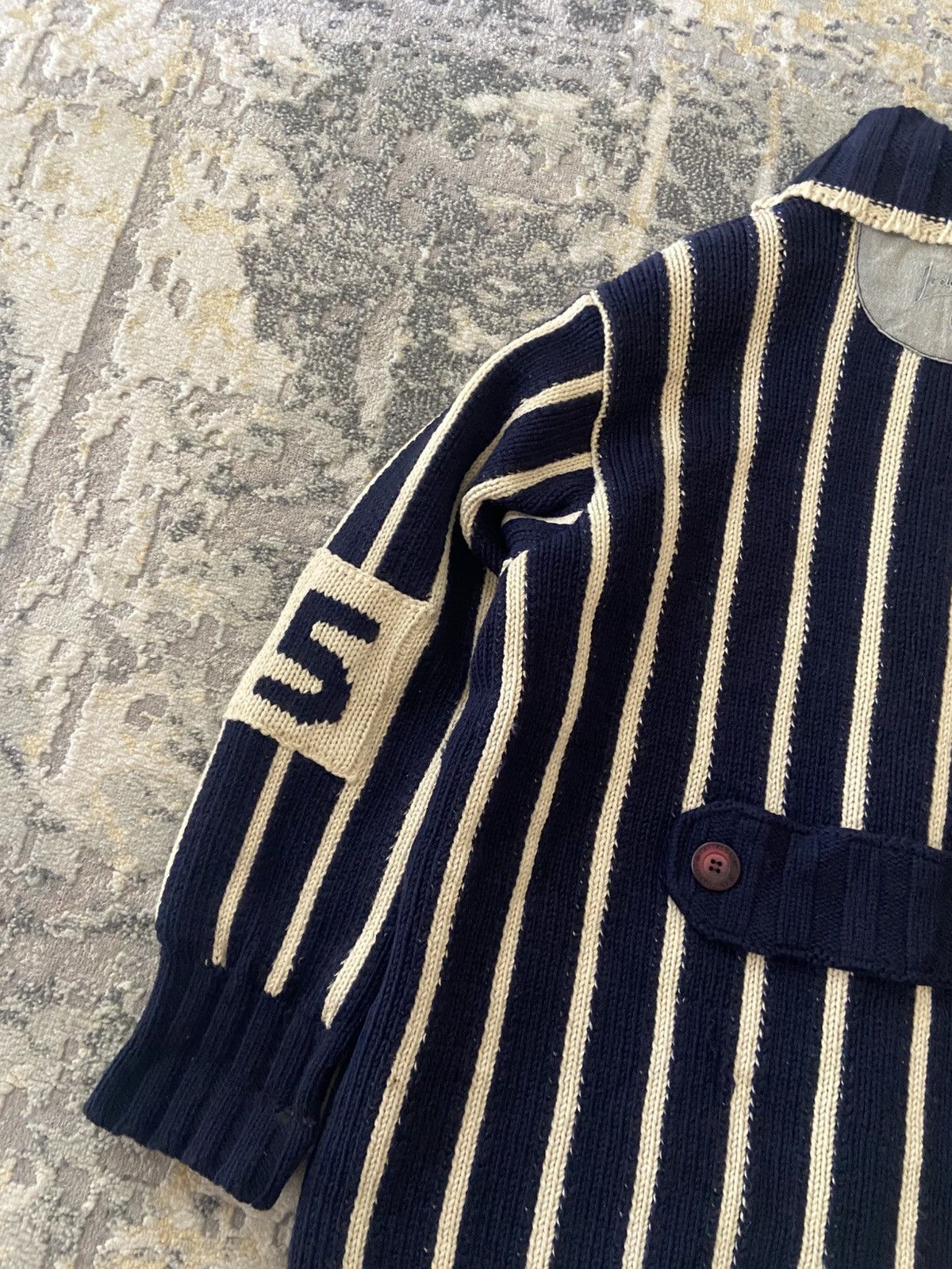 Jean Charles De Castelbajac VINTAGE JEAN CHARLES DE CASTEL BAJAC ART CABLE KNIT JACKET Size US L / EU 52-54 / 3 - 14 Thumbnail