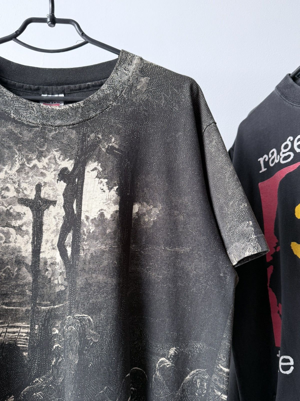 Vintage Vintage 90s Gustave Dore Jesus AOP Art T-Shirt Tee Size US L / EU 52-54 / 3 - 6 Thumbnail