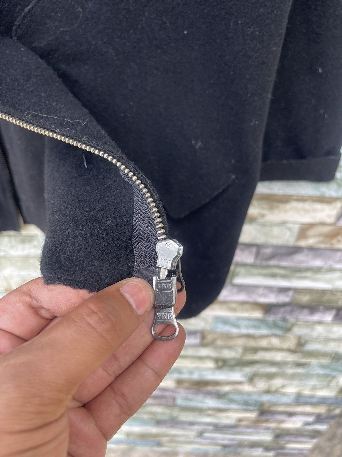 DKNY × Vintage DKNY Wool Zipper Jacket Size US M / EU 48-50 / 2 - 7 Thumbnail