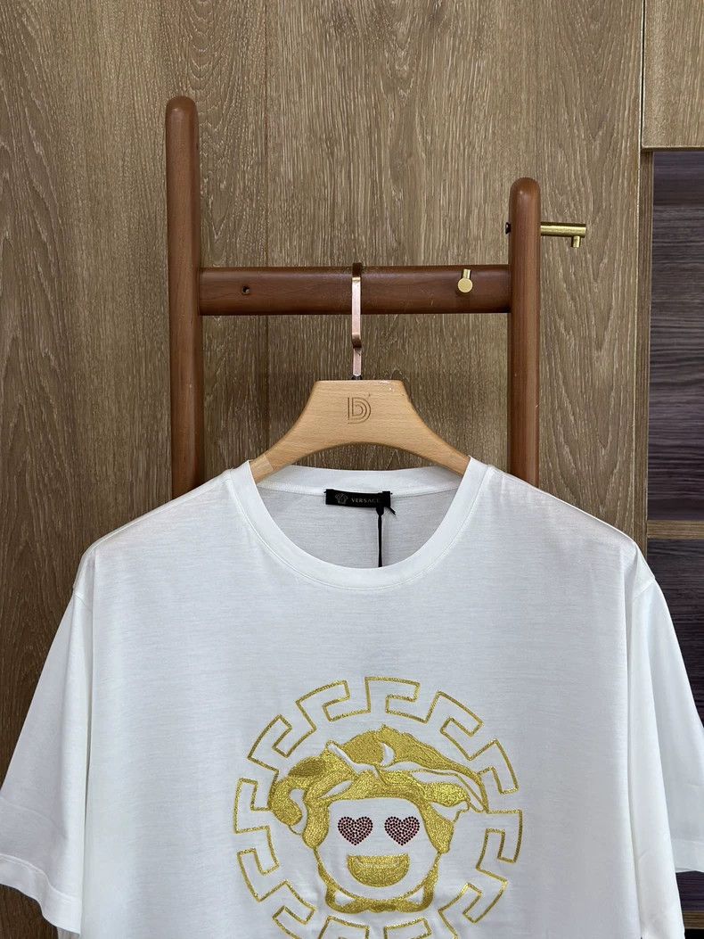 Other Versace 男士圆领白色人像刺绣短袖T恤 Size US XL / EU 56 / 4 - 3 Thumbnail