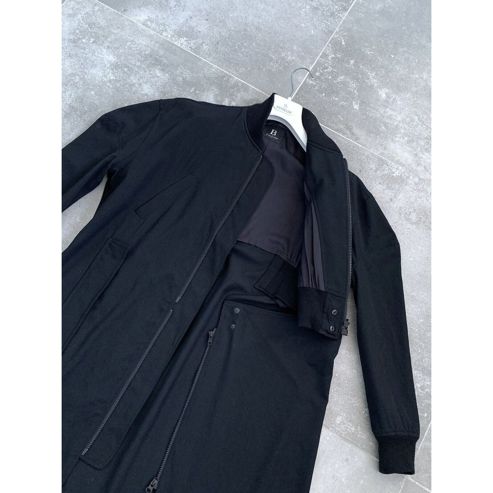 Japanese Brand × Yohji Yamamoto Mens B YOHJI YAMOMOTO Unisex Parka Trench Coat Jacket SZ 1 S Size US S / EU 44-46 / 1 - 18 Thumbnail