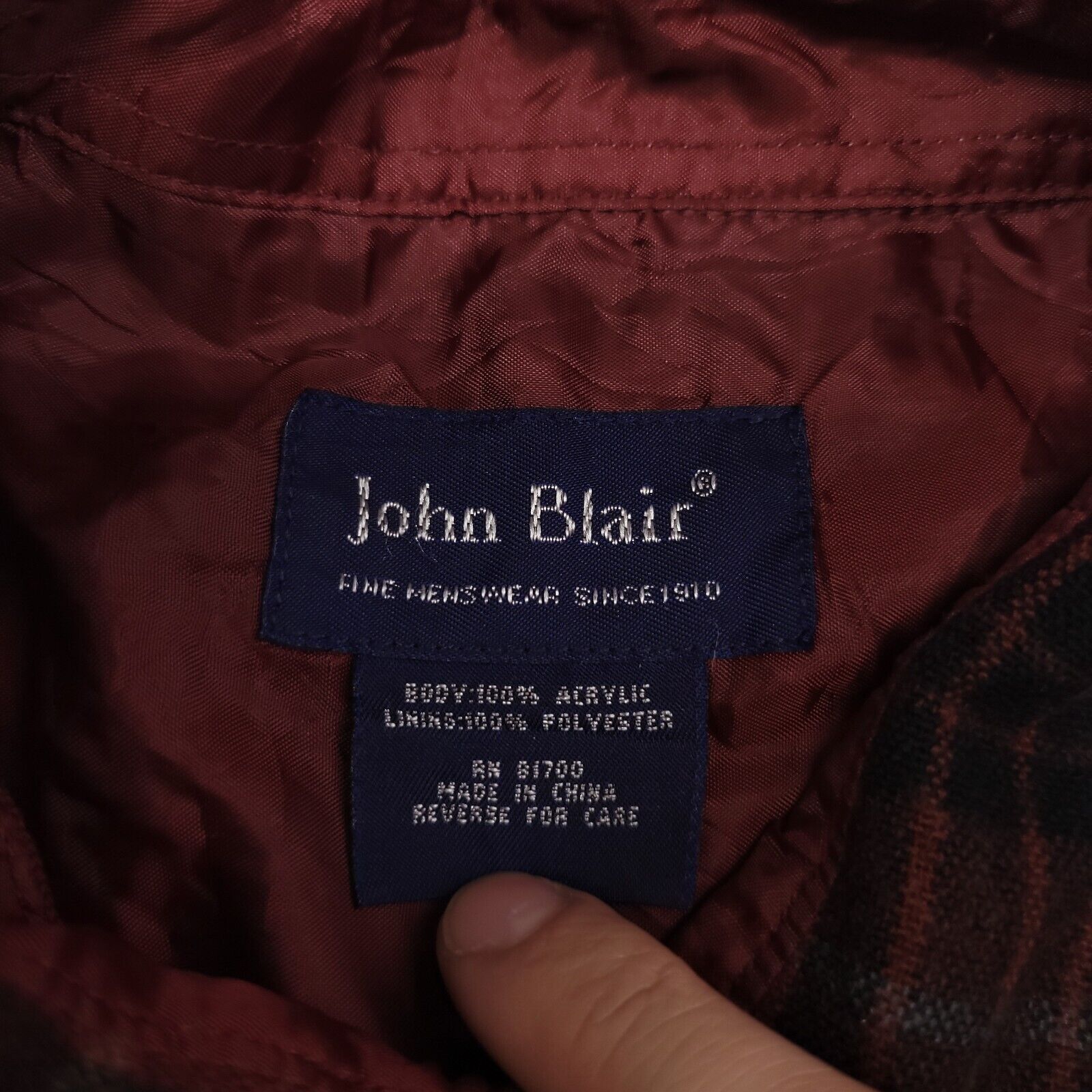 Blair John Blair Casual Button Up Shirt Mens Size Medium M Red Size US M / EU 48-50 / 2 - 3 Thumbnail