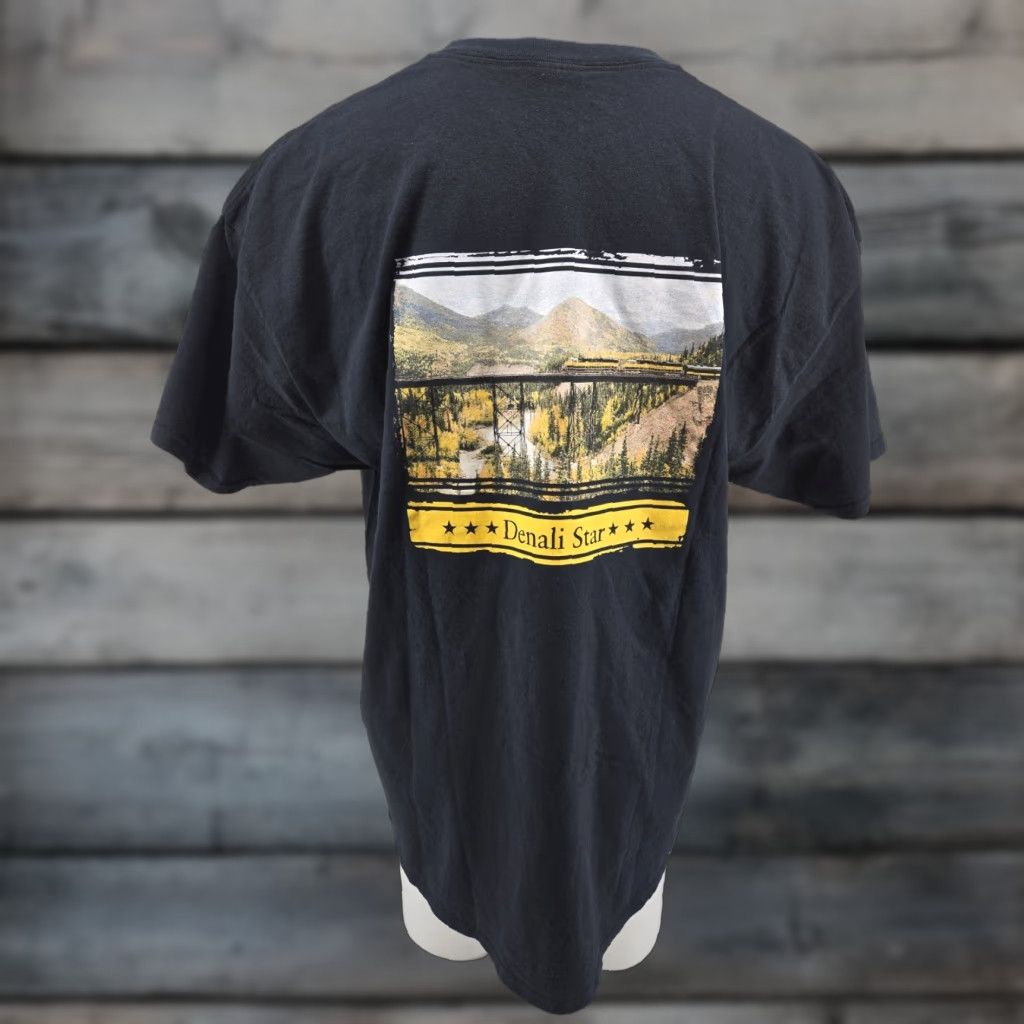 Gildan The Alaska Railroad Denali Star Shirt Mens 2XL Black Size US XXL / EU 58 / 5 - 1 Thumbnail