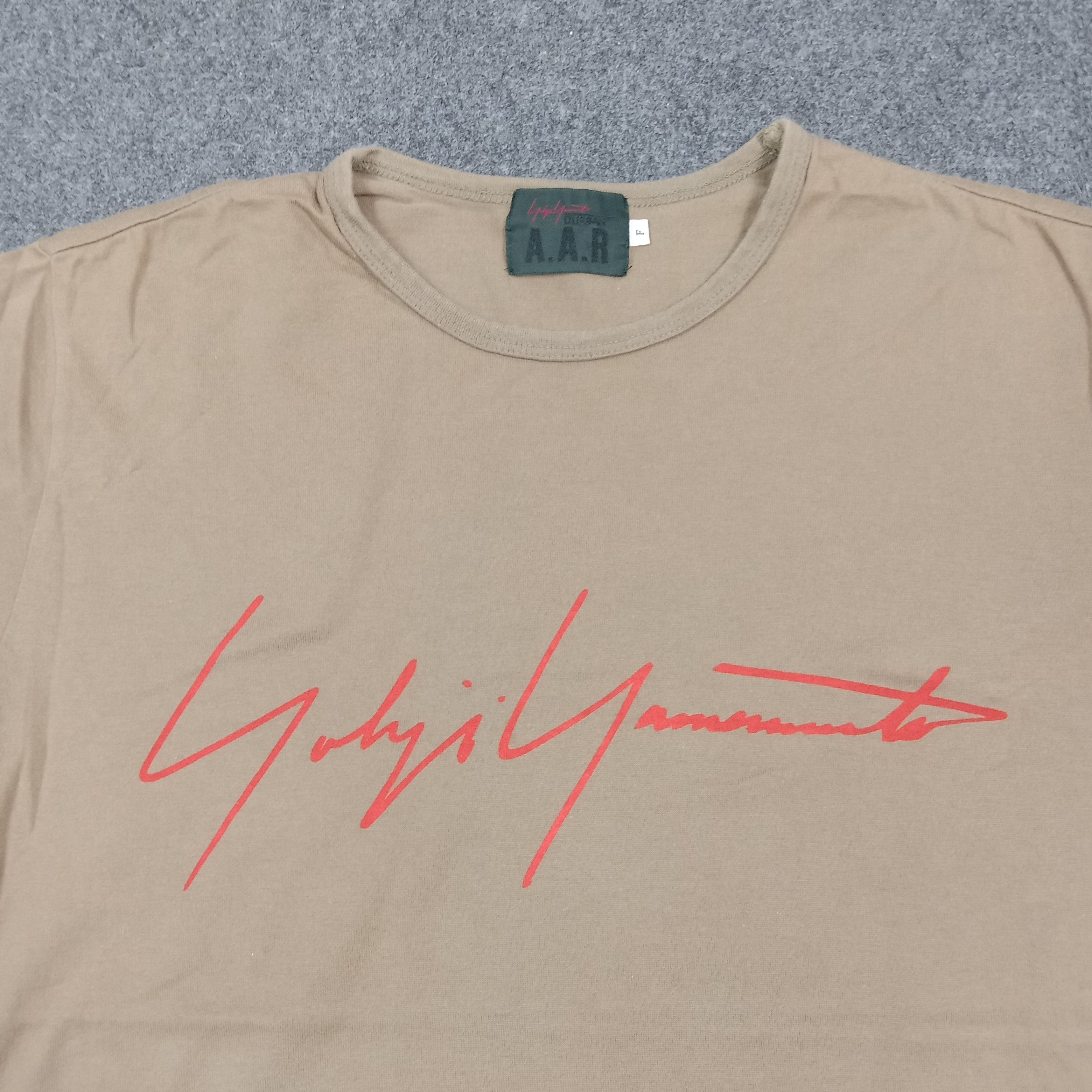 Yohji Yamamoto A.A.R Yohji Yamamoto Japanese Designer Tshirt C285N33 Size US S / EU 44-46 / 1 - 2 Thumbnail