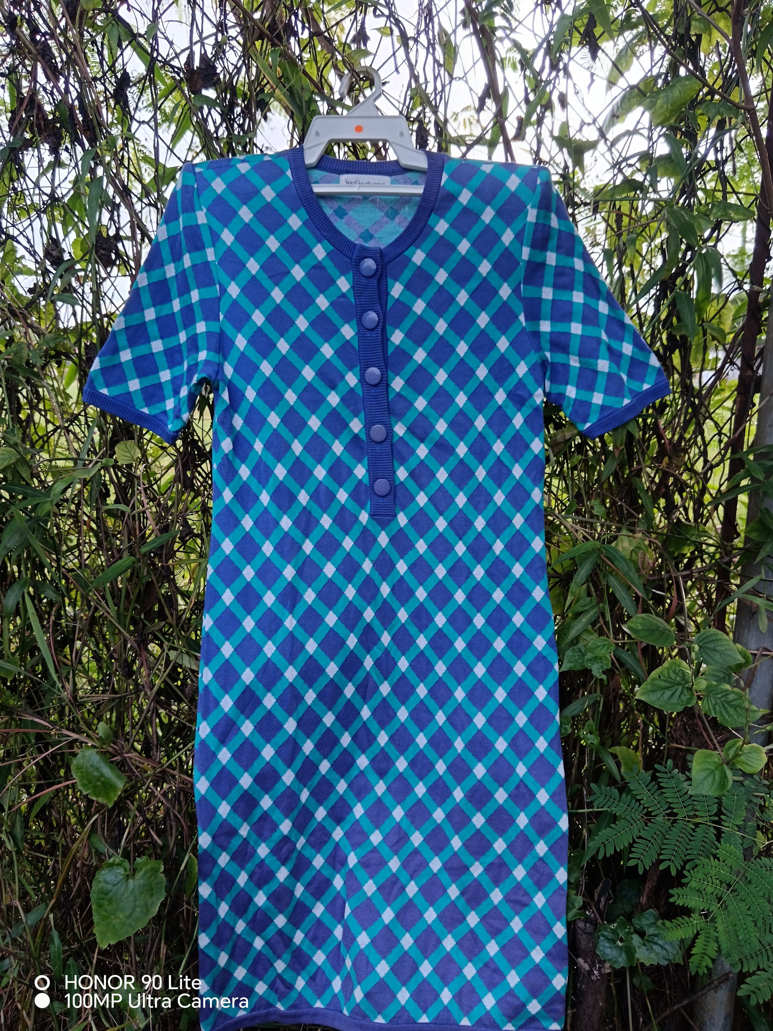 Vintage × Yves Saint Laurent Vintage yvessaintlaurent Luxury Formal Round Neck Midi Dress Size M / US 6-8 / IT 42-44 - 1 Thumbnail