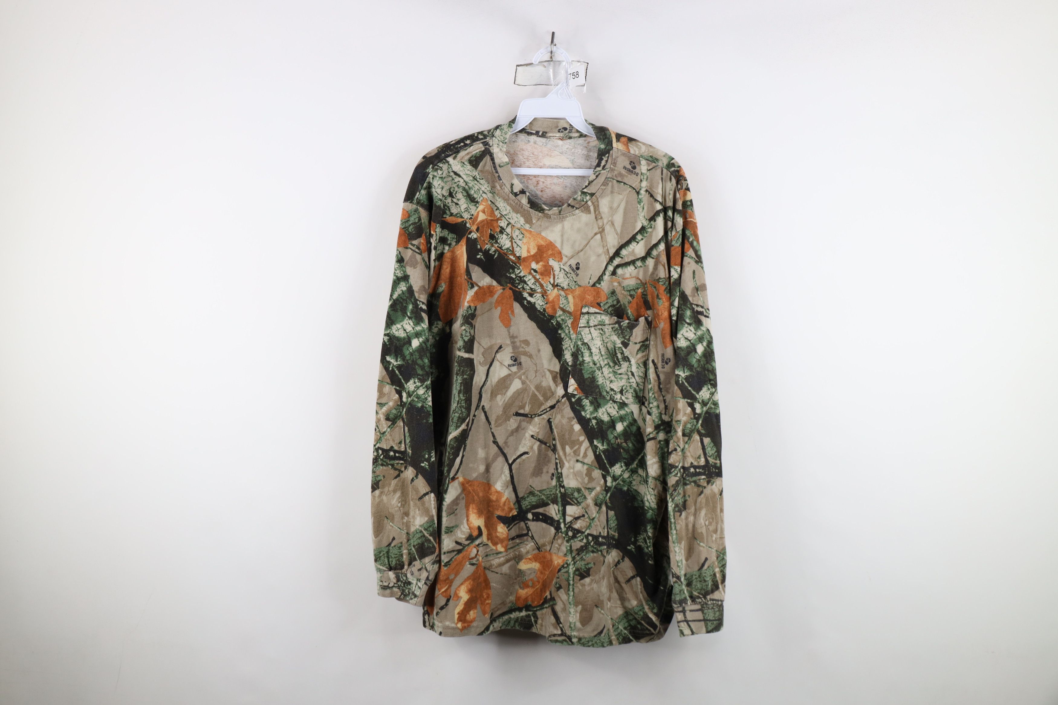 Vintage Vintage 90s Y2K Streetwear Camouflage Long Sleeve T-Shirt Size US XXL / EU 58 / 5 - 1 Thumbnail